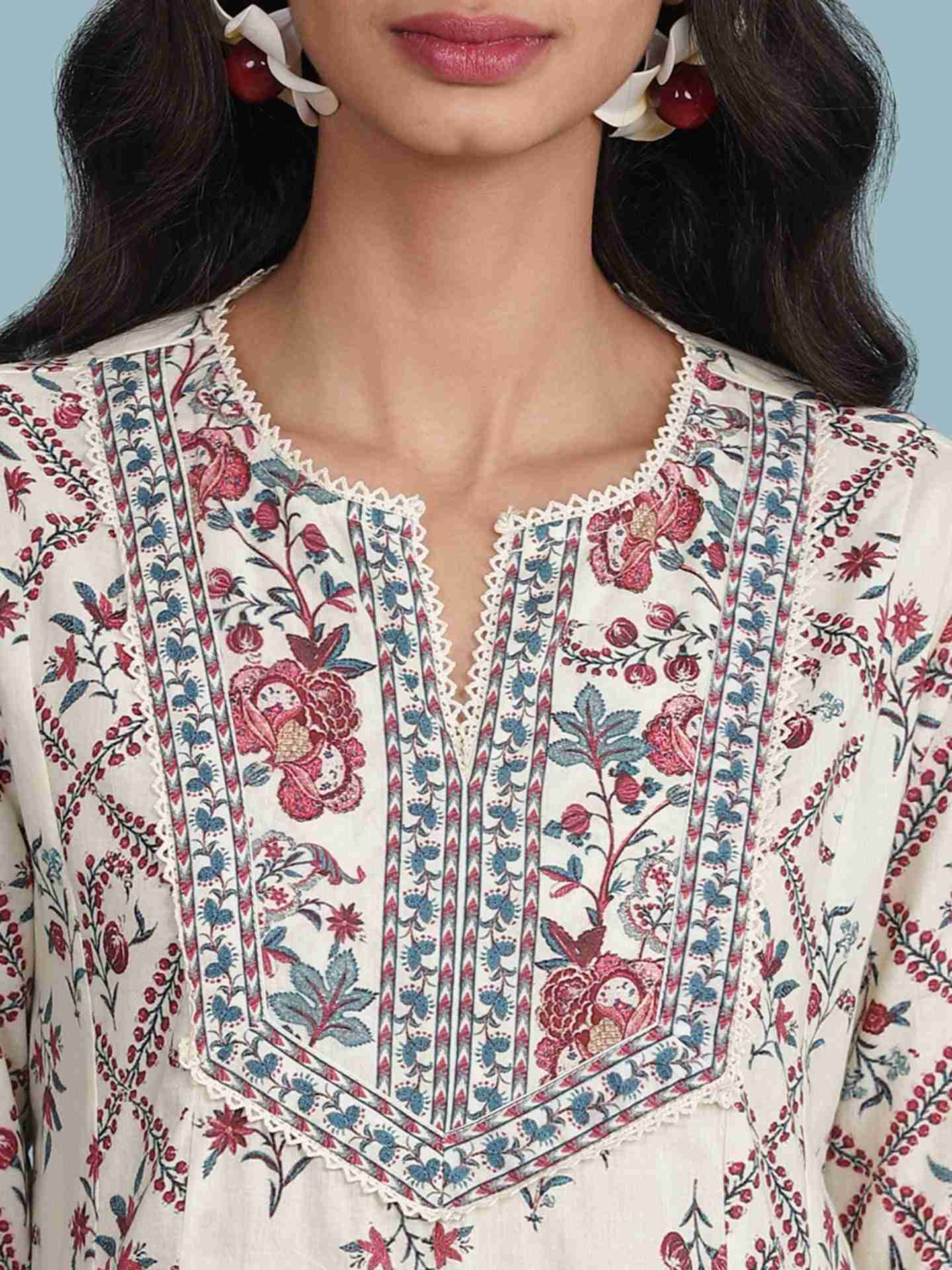 Ecru Amoli Kurta