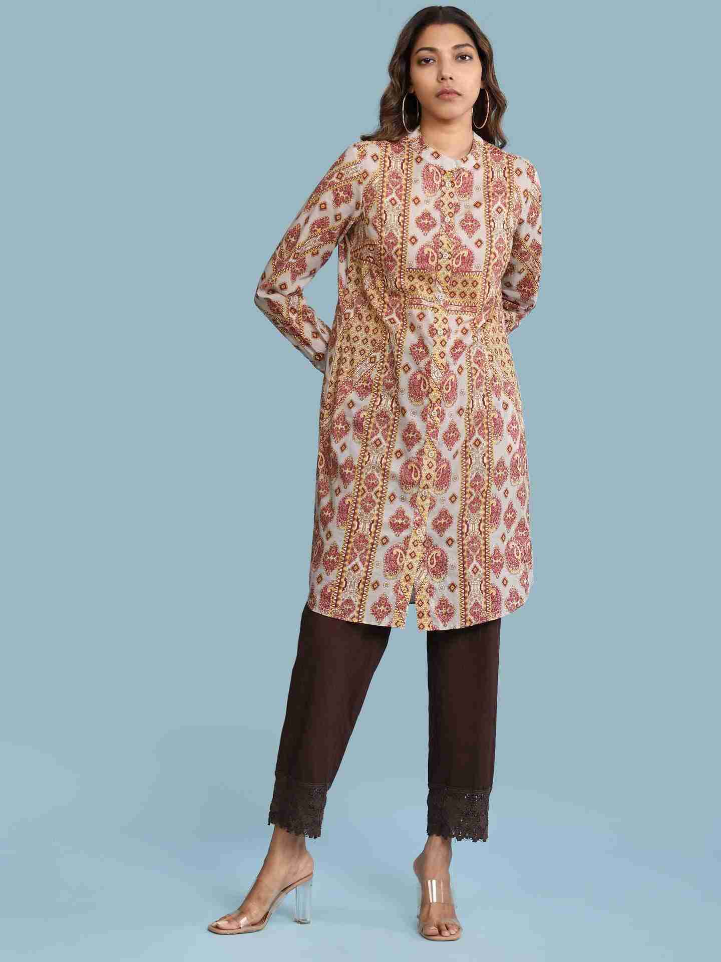 Grey Tashi Kurta