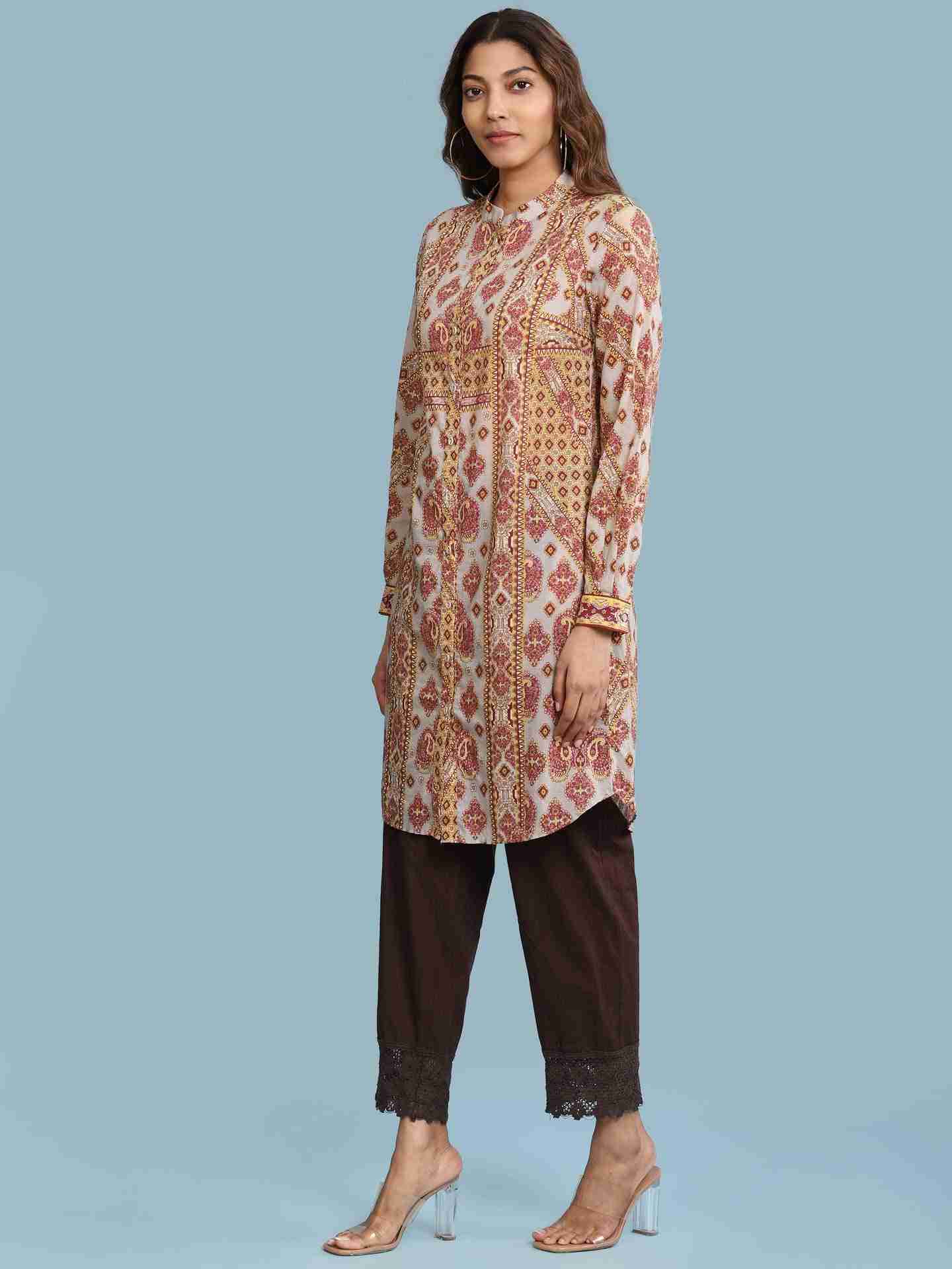 Grey Tashi Kurta