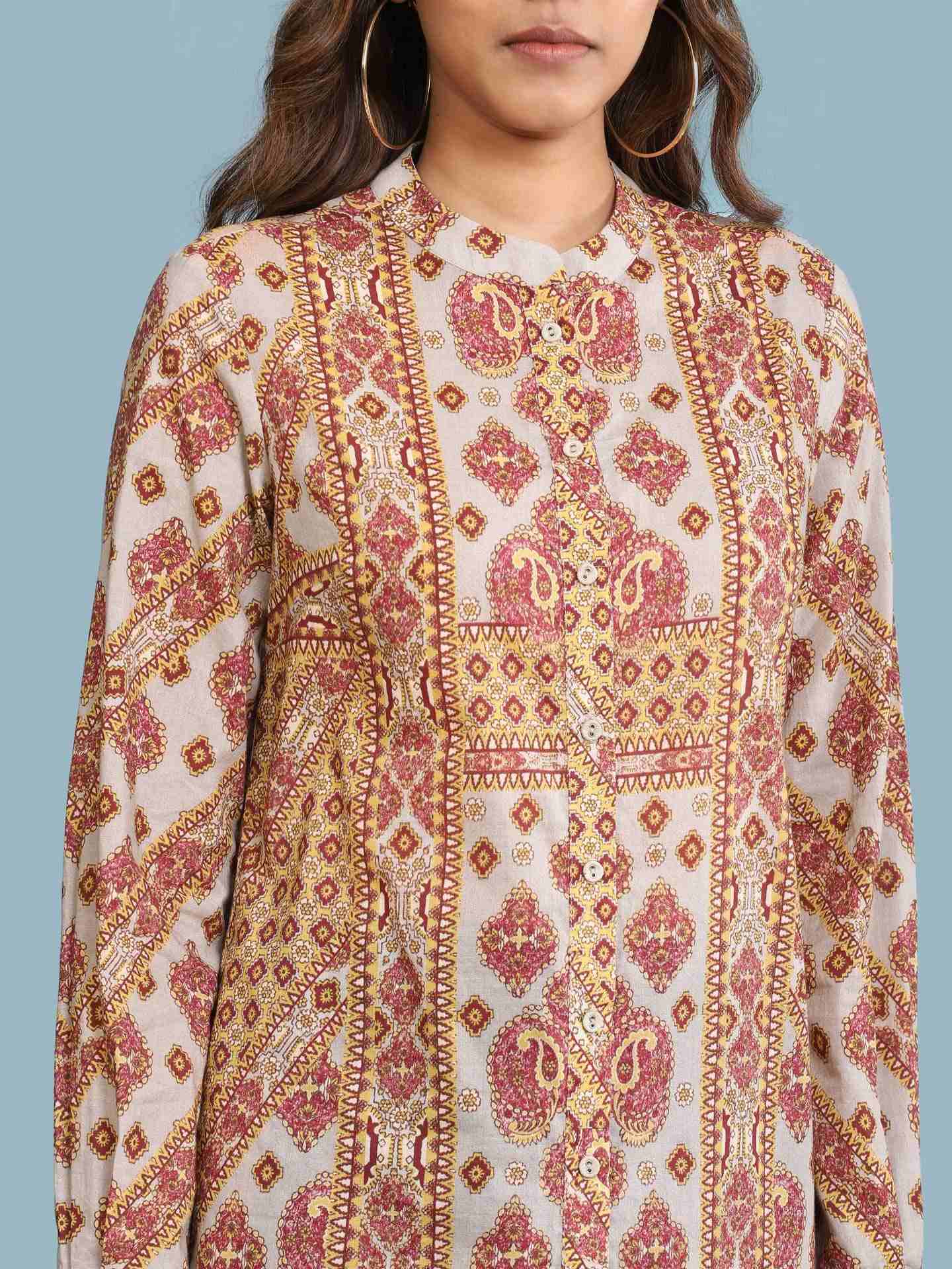 Grey Tashi Kurta
