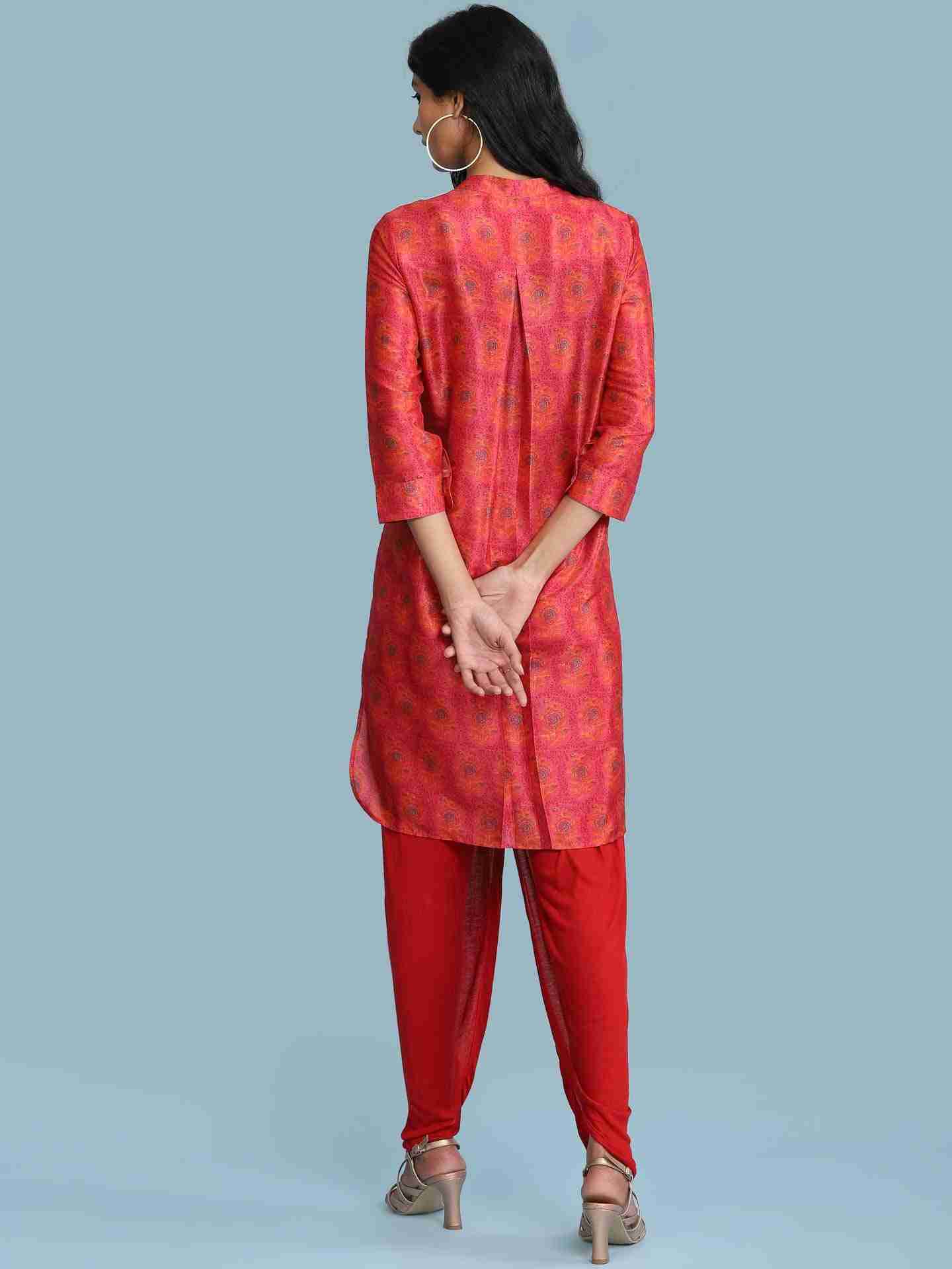 Red Geetika Kurta