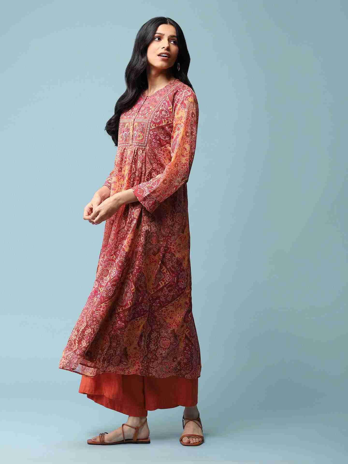 Orange Jagriti Kurta
