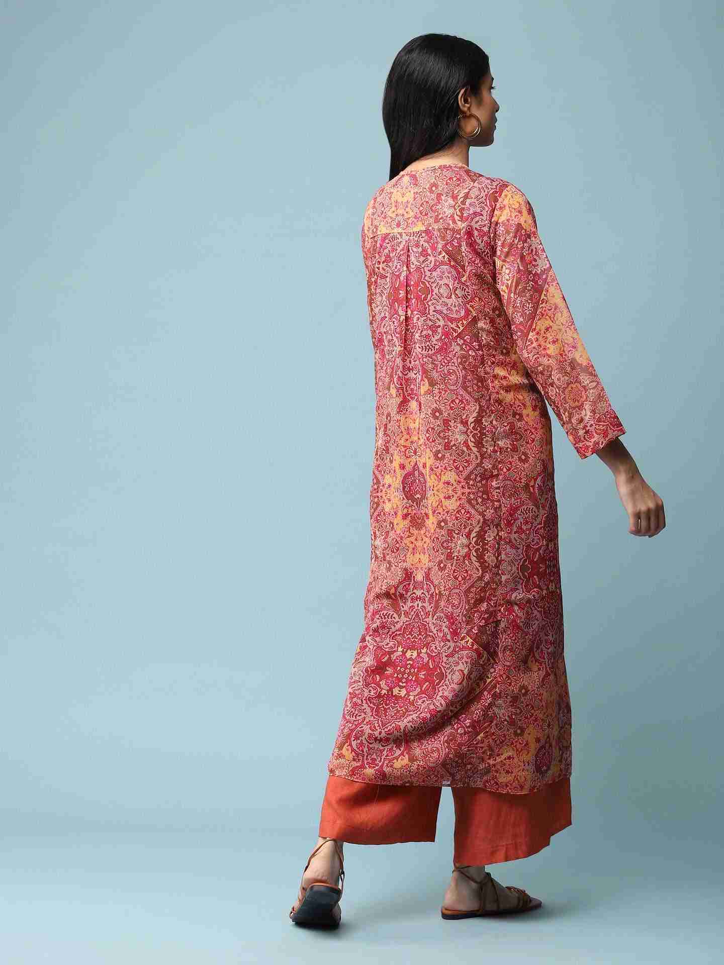 Orange Jagriti Kurta