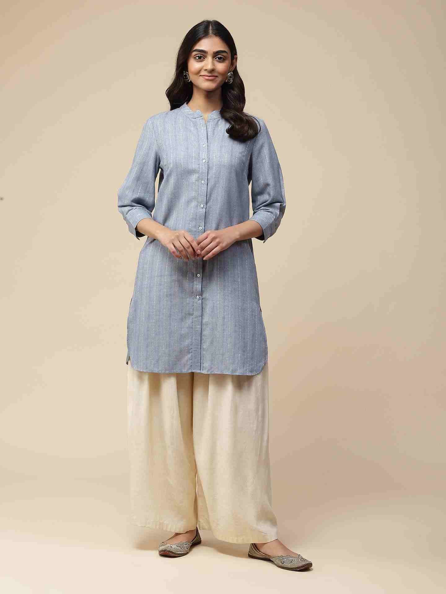 Blue Prarambh Kurta