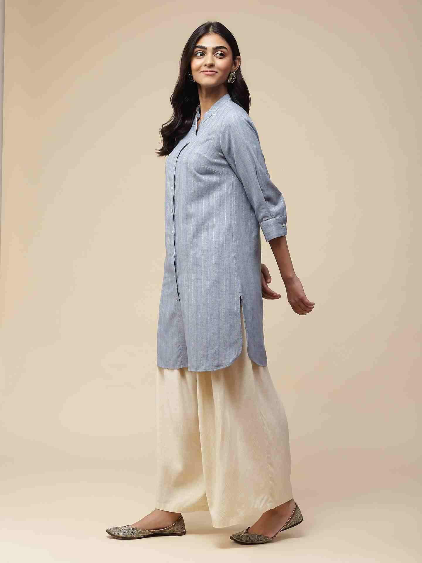 Blue Prarambh Kurta