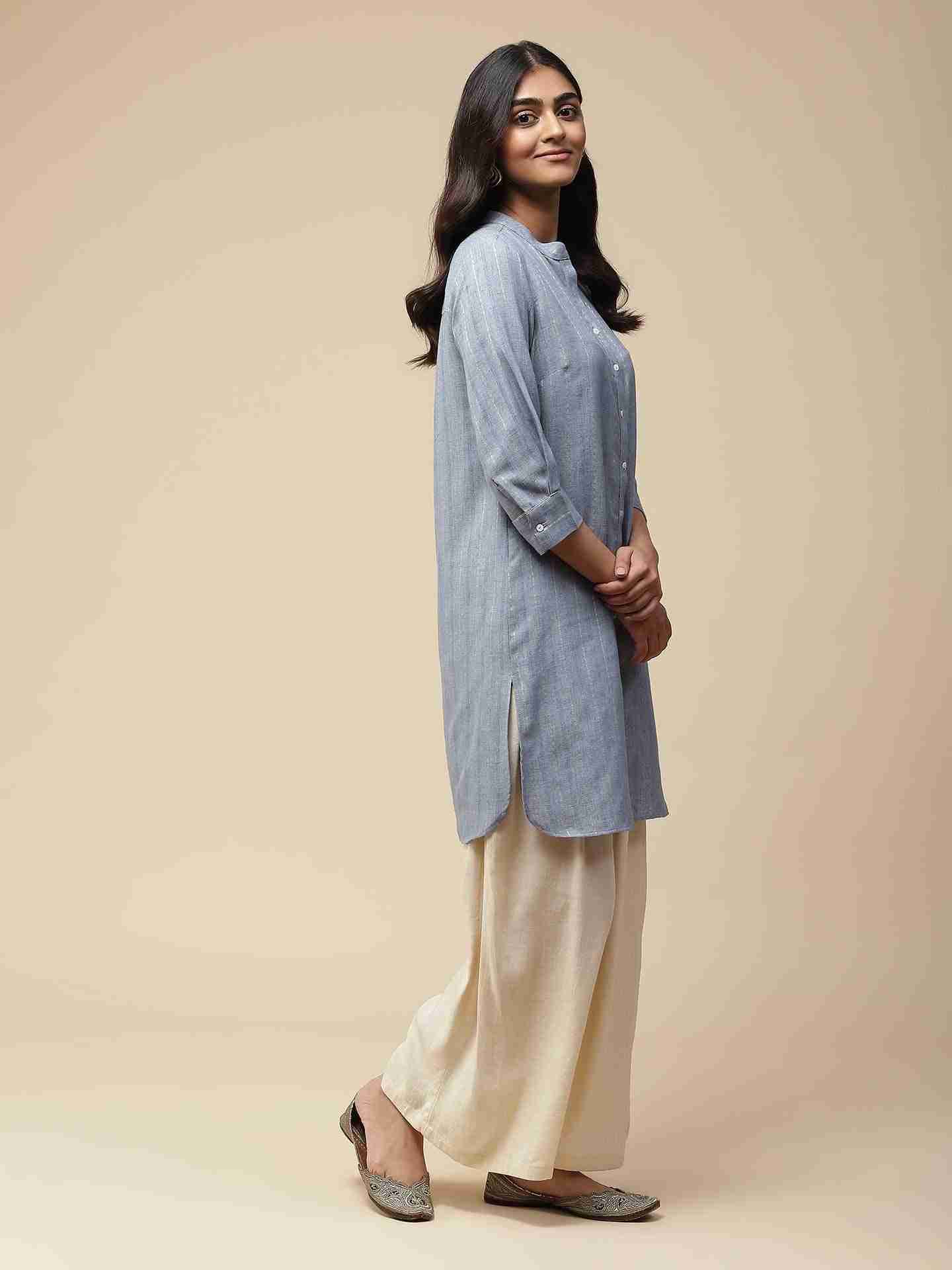 Blue Prarambh Kurta
