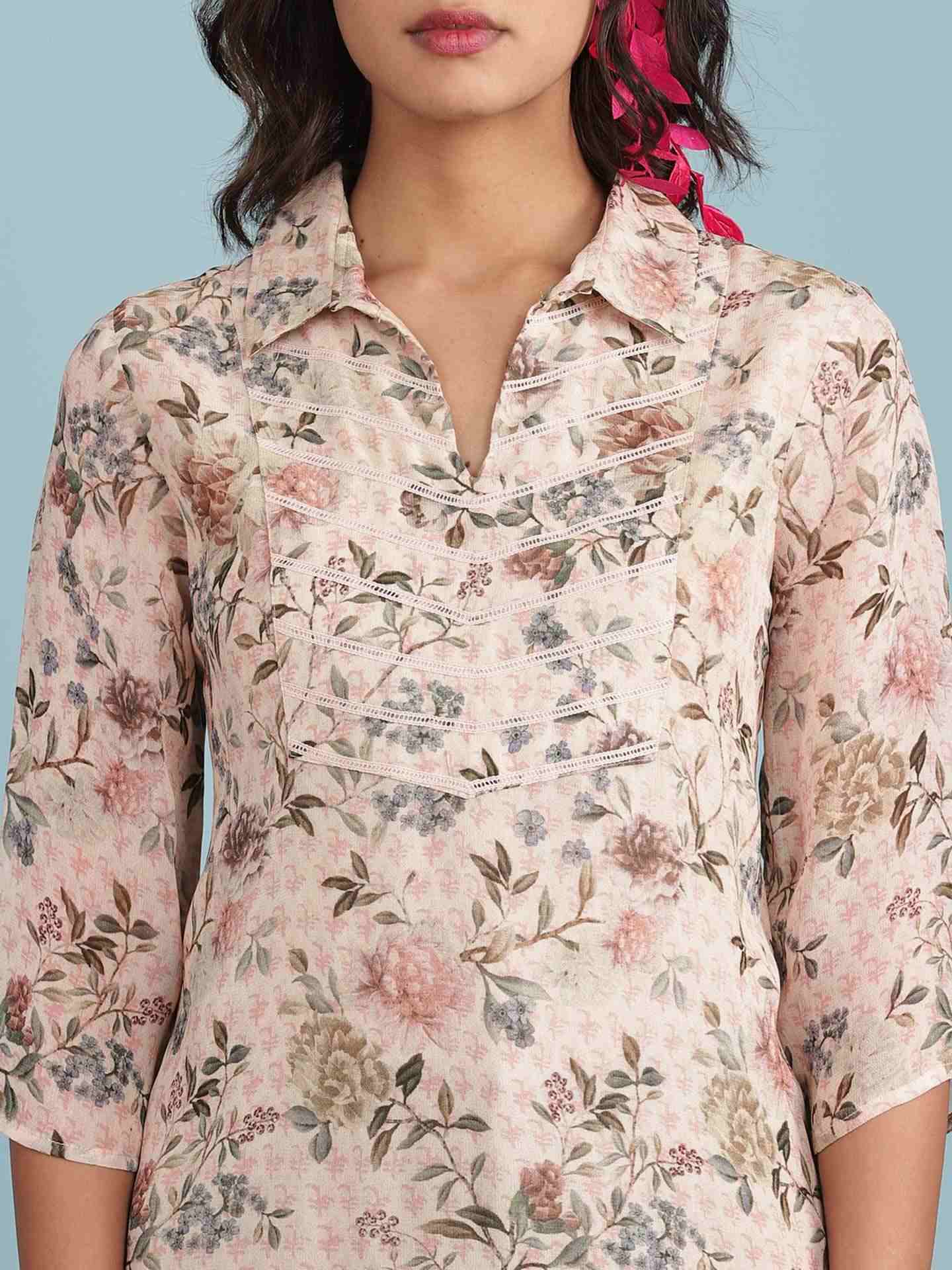 Pink Kasa Kurta