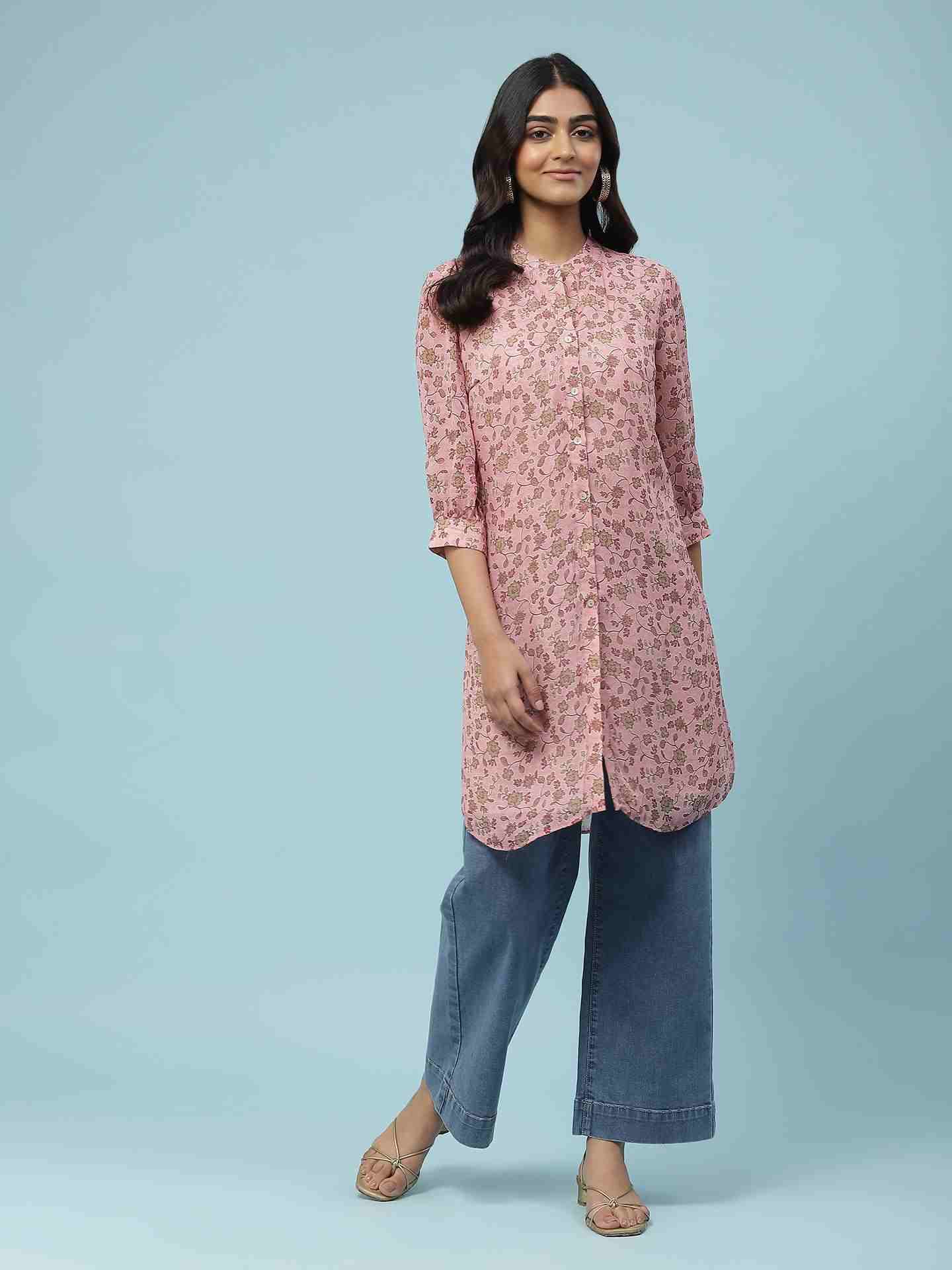 Pink James Kurta
