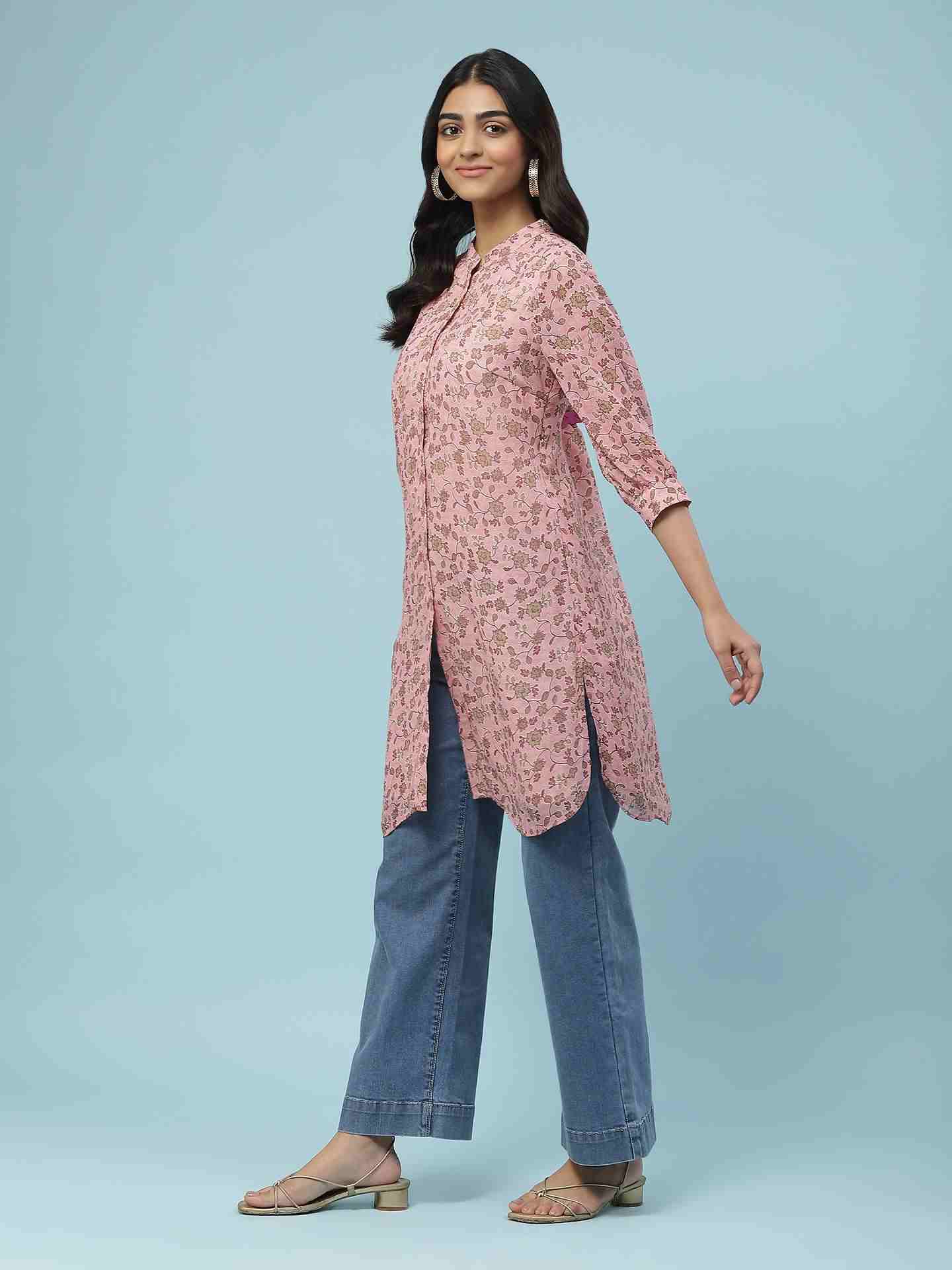 Pink James Kurta
