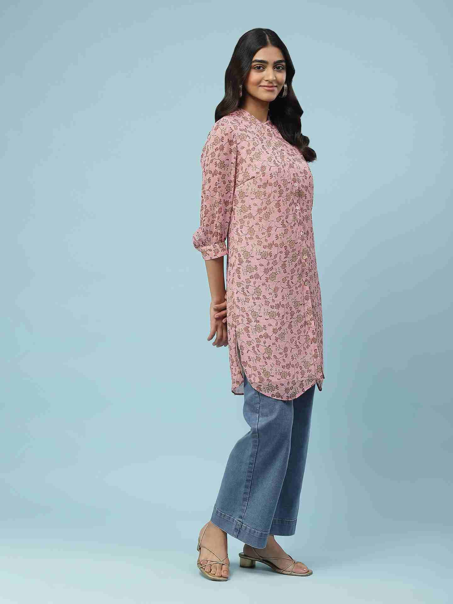 Pink James Kurta