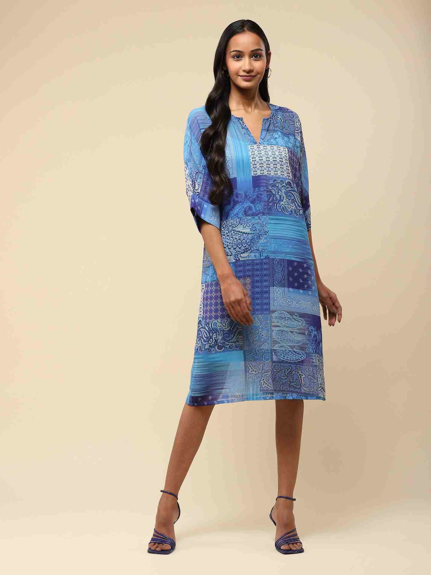 Blue Multi Calist Kurta