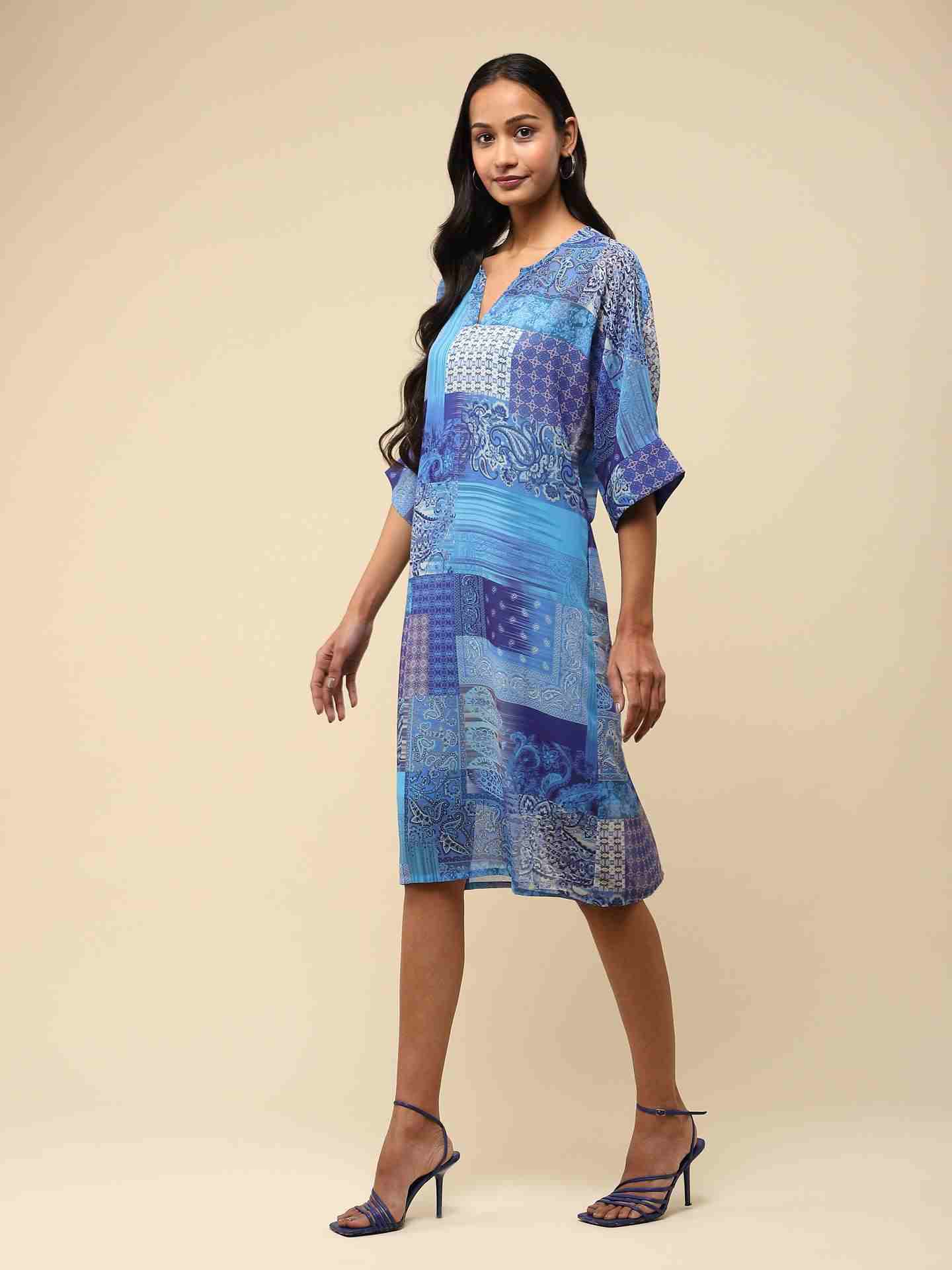 Blue Multi Calist Kurta