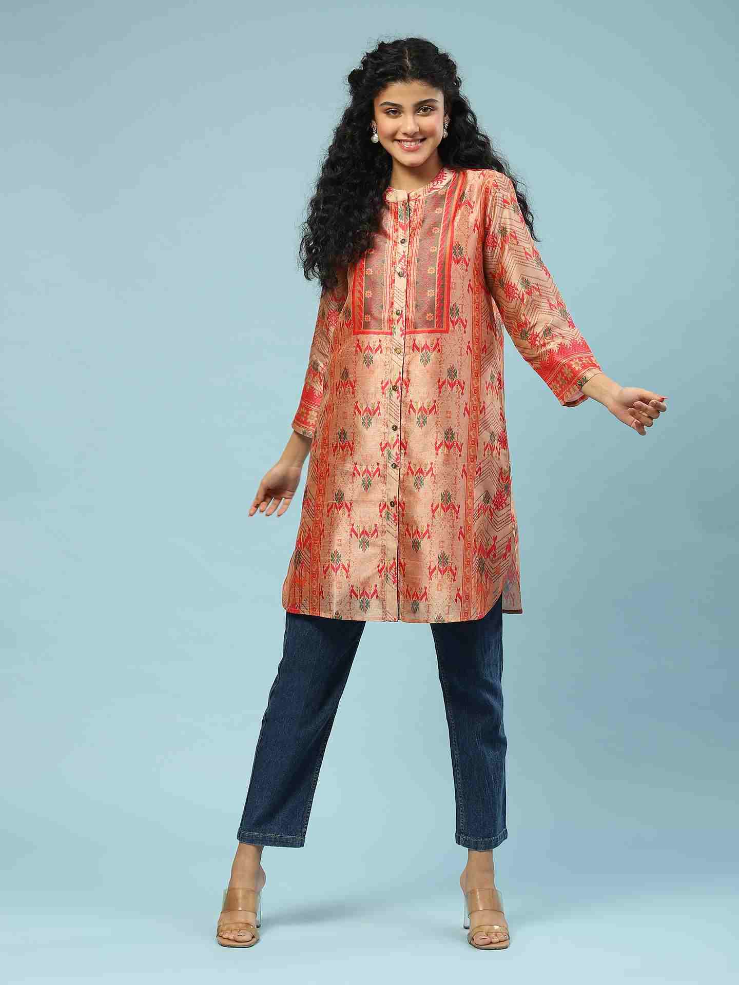 Beige Bhaduria Kurta