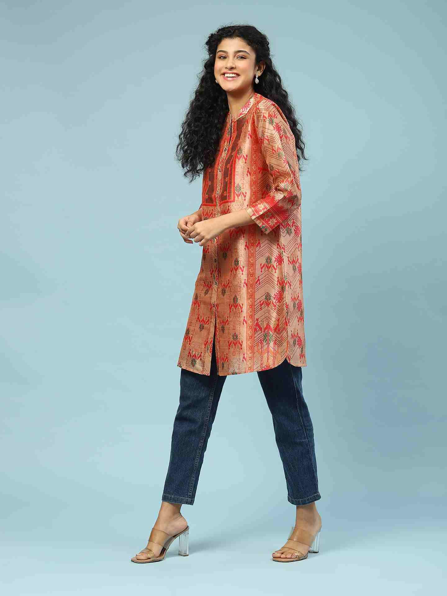 Beige Bhaduria Kurta