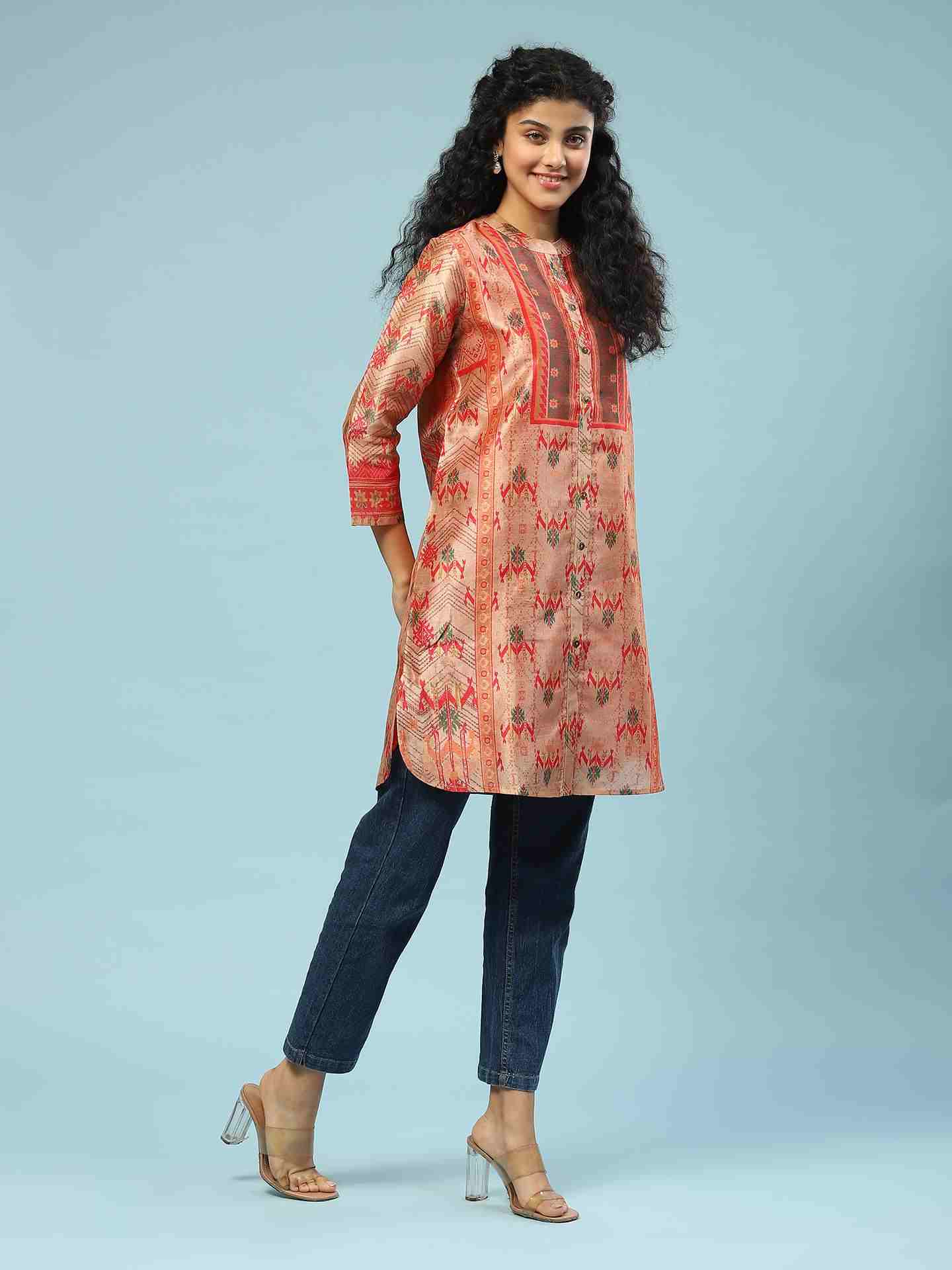 Beige Bhaduria Kurta