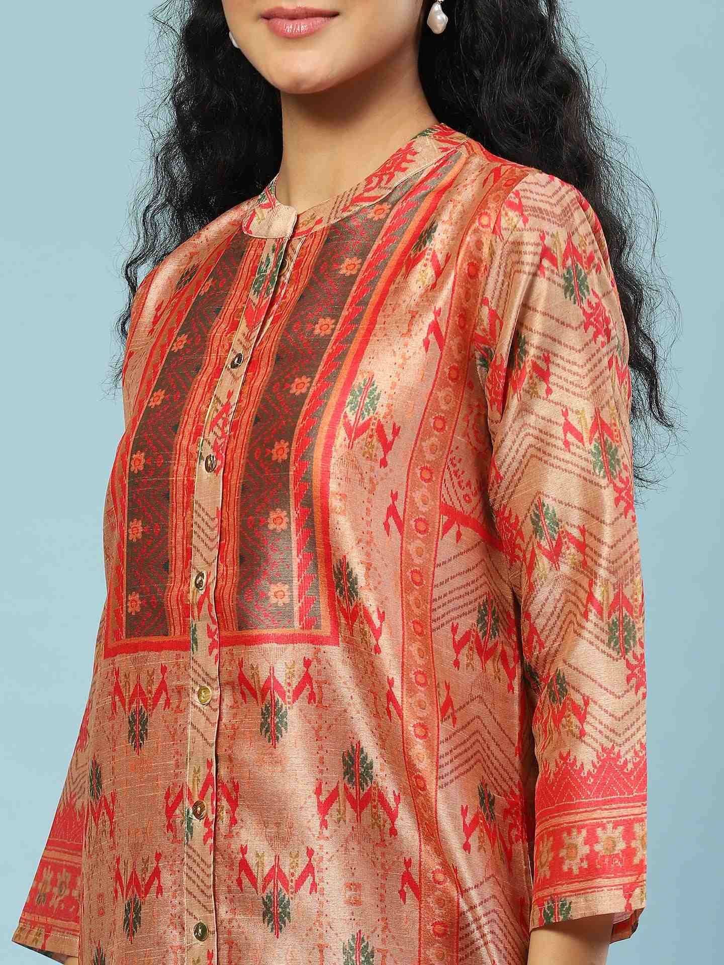 Beige Bhaduria Kurta