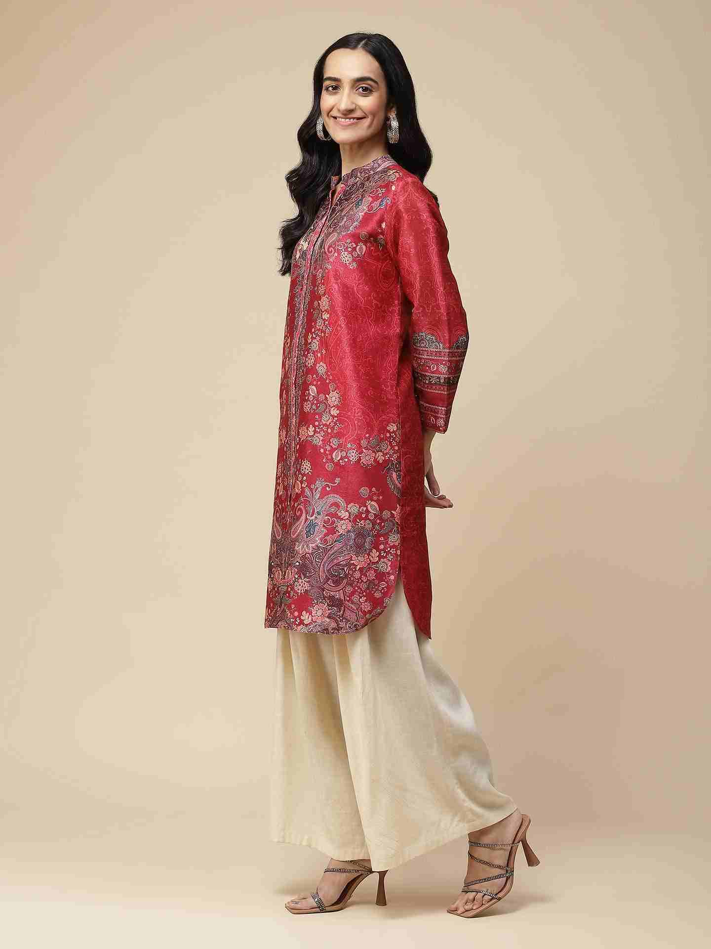 Magenta Bibhot Kurta