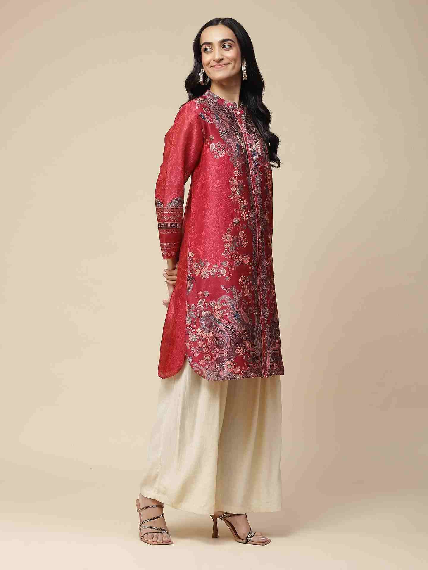 Magenta Bibhot Kurta