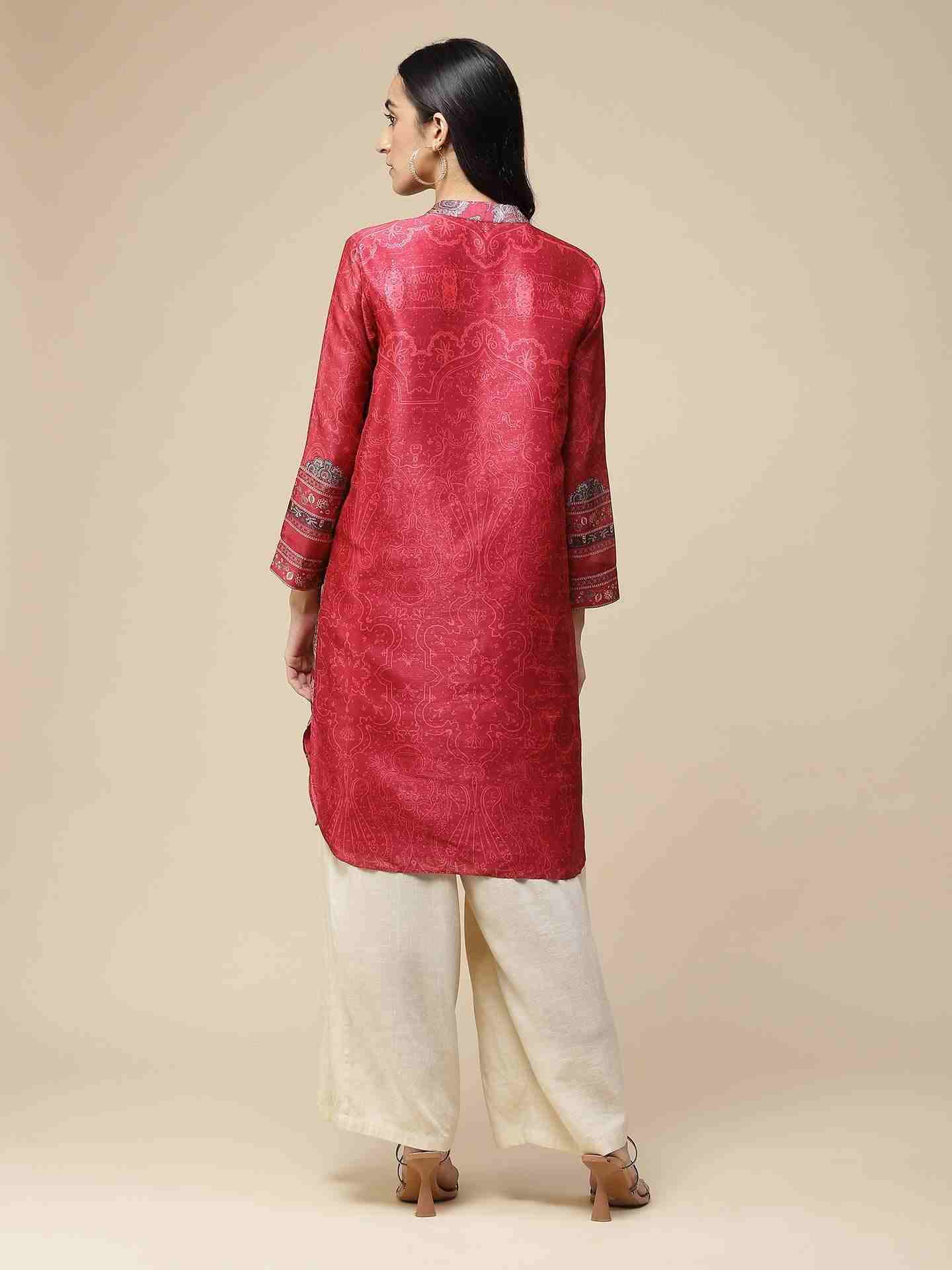 Magenta Bibhot Kurta