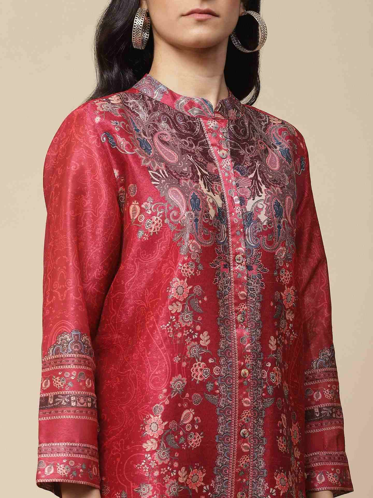 Magenta Bibhot Kurta