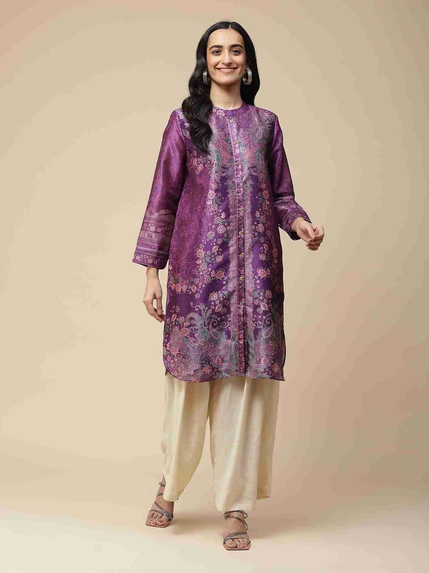 Purple Bibhot Kurta