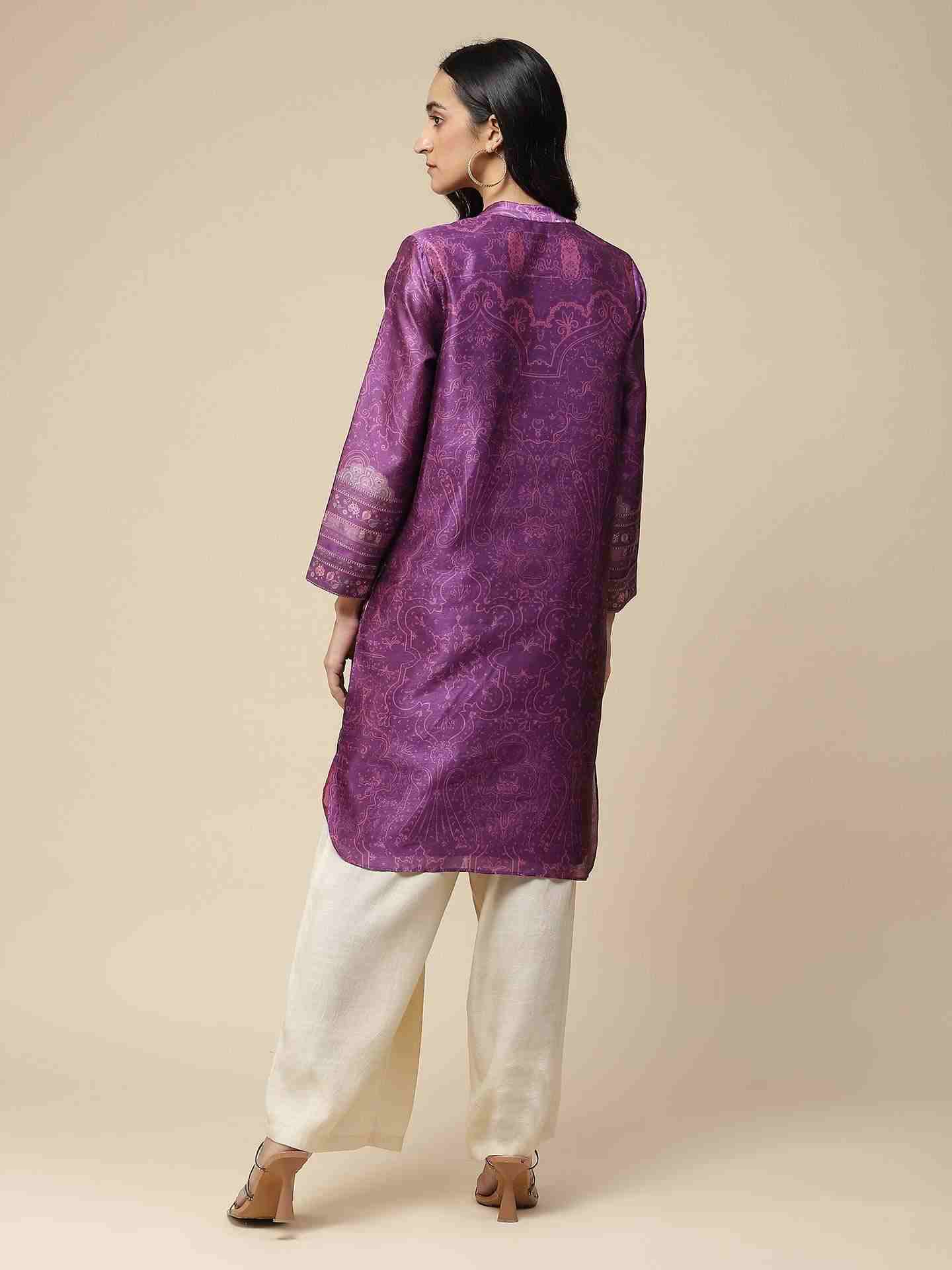 Purple Bibhot Kurta