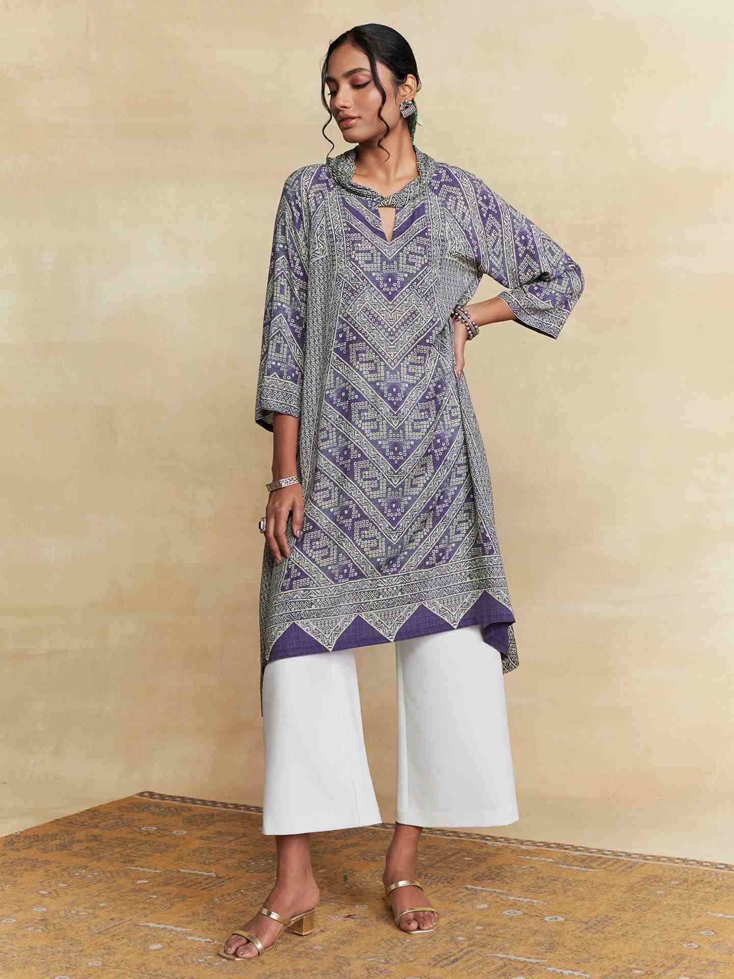 Navy Pihu Kurta