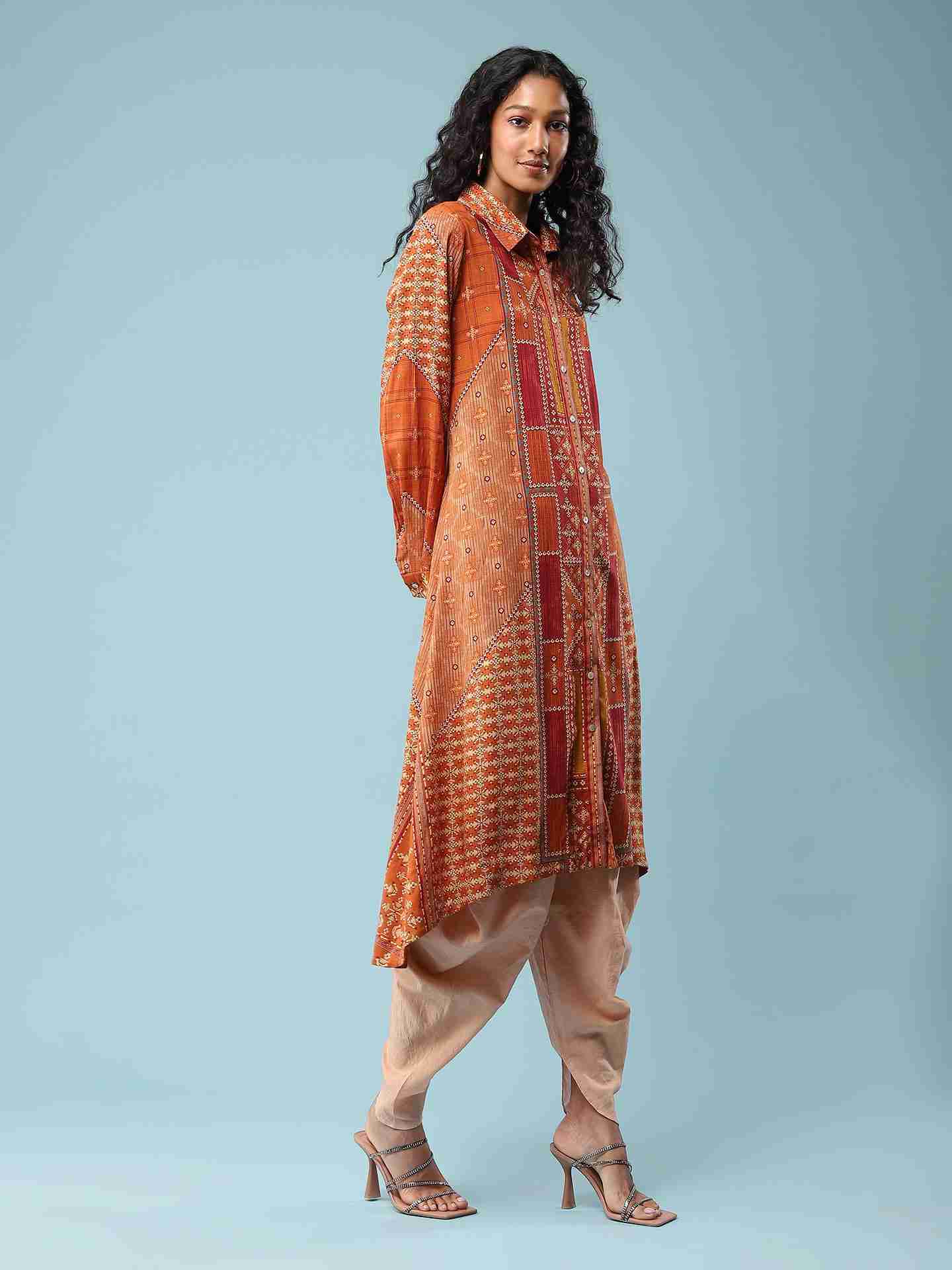 Rust Nordic Kurta
