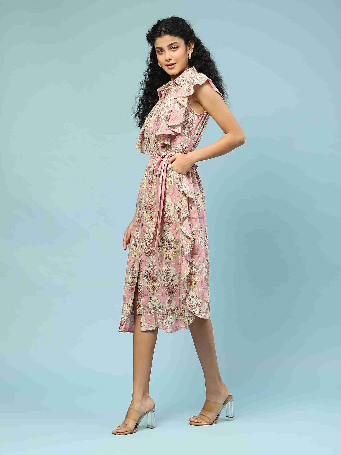 Pink Tamasvani Shirt Dress