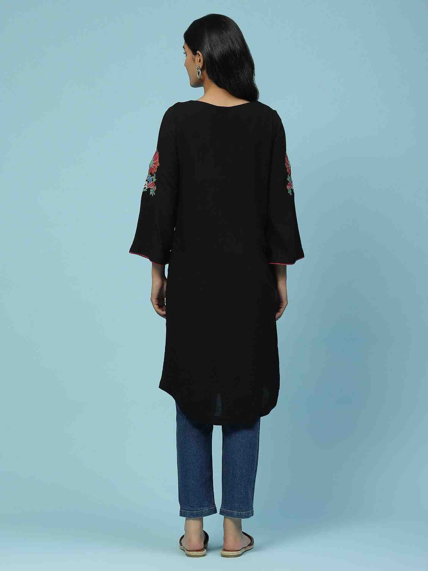 Black Barbara Kurta