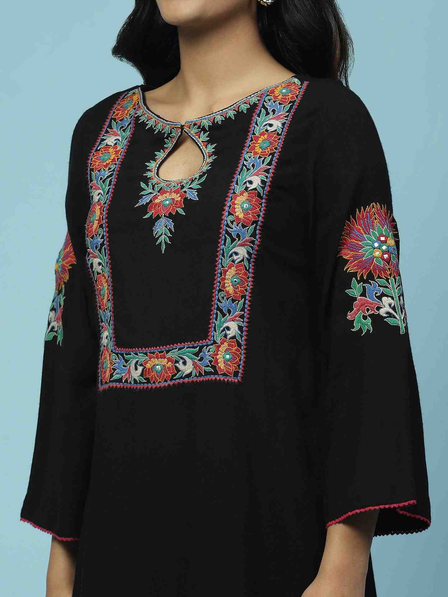 Black Barbara Kurta