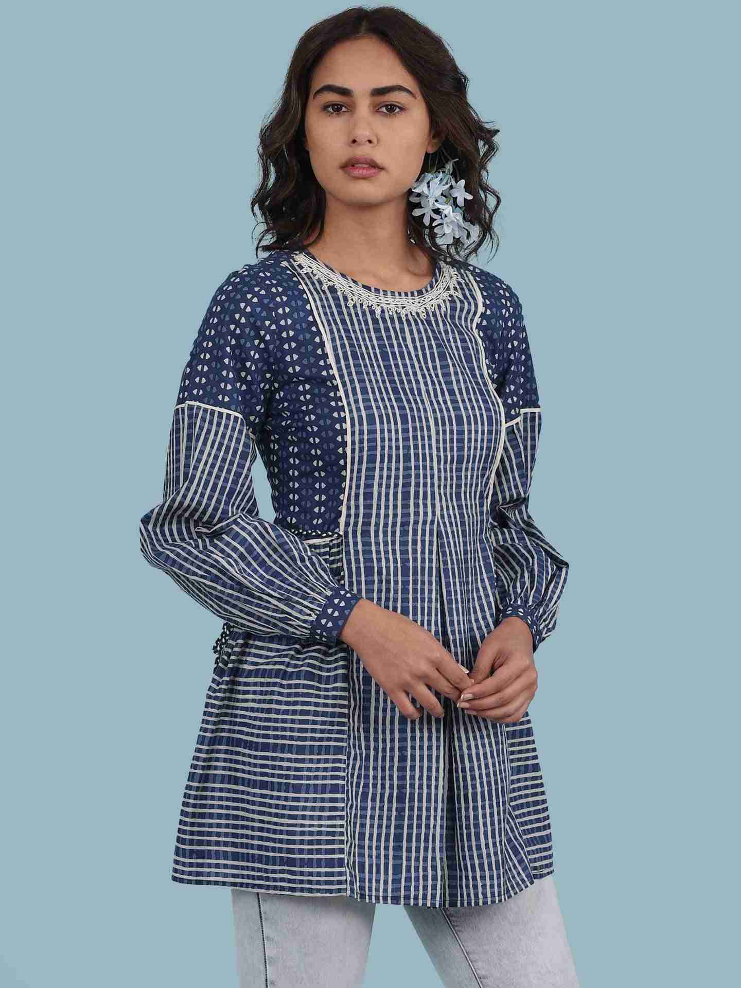Blue Rigel Kurti