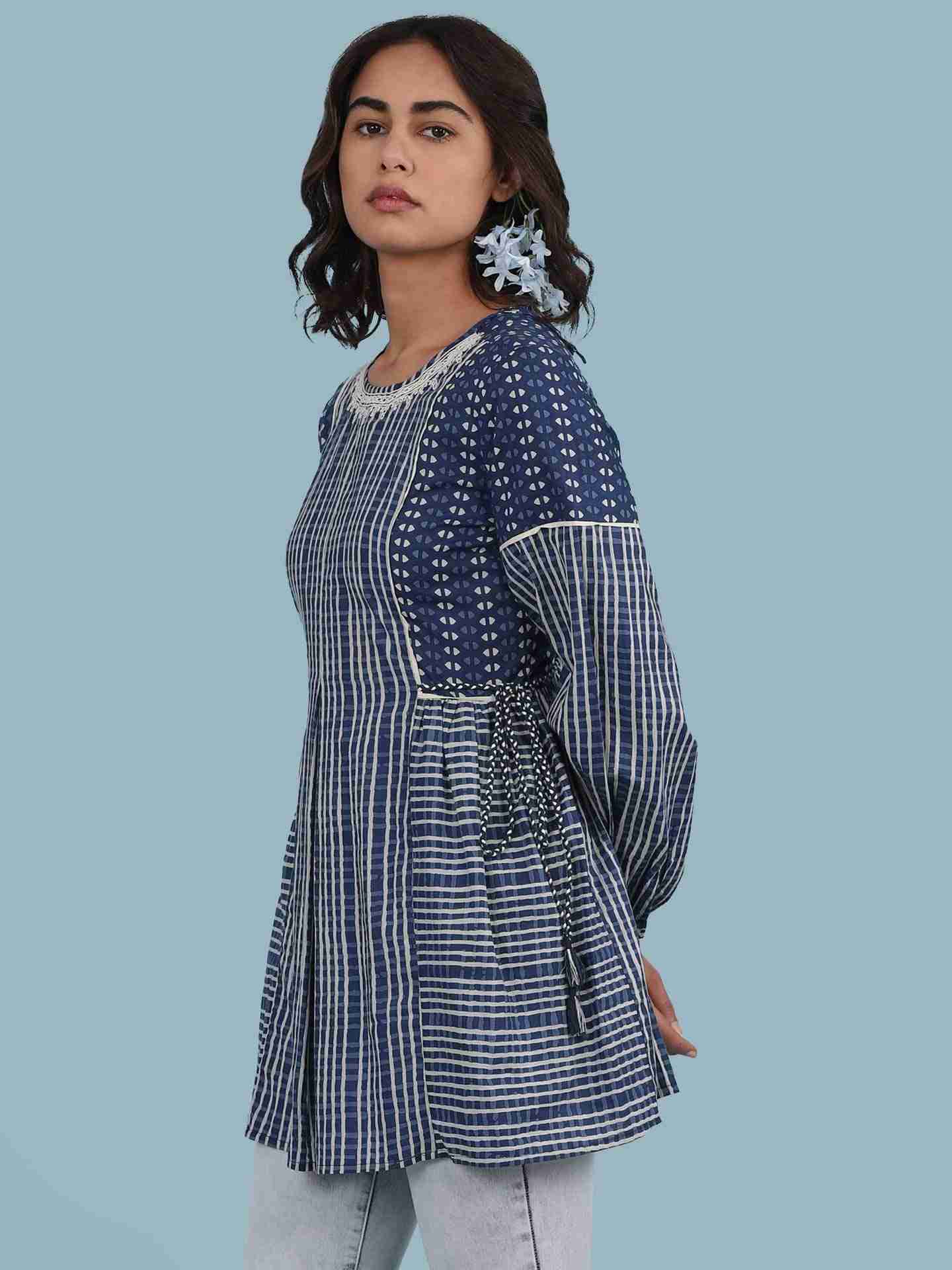 Blue Rigel Kurti