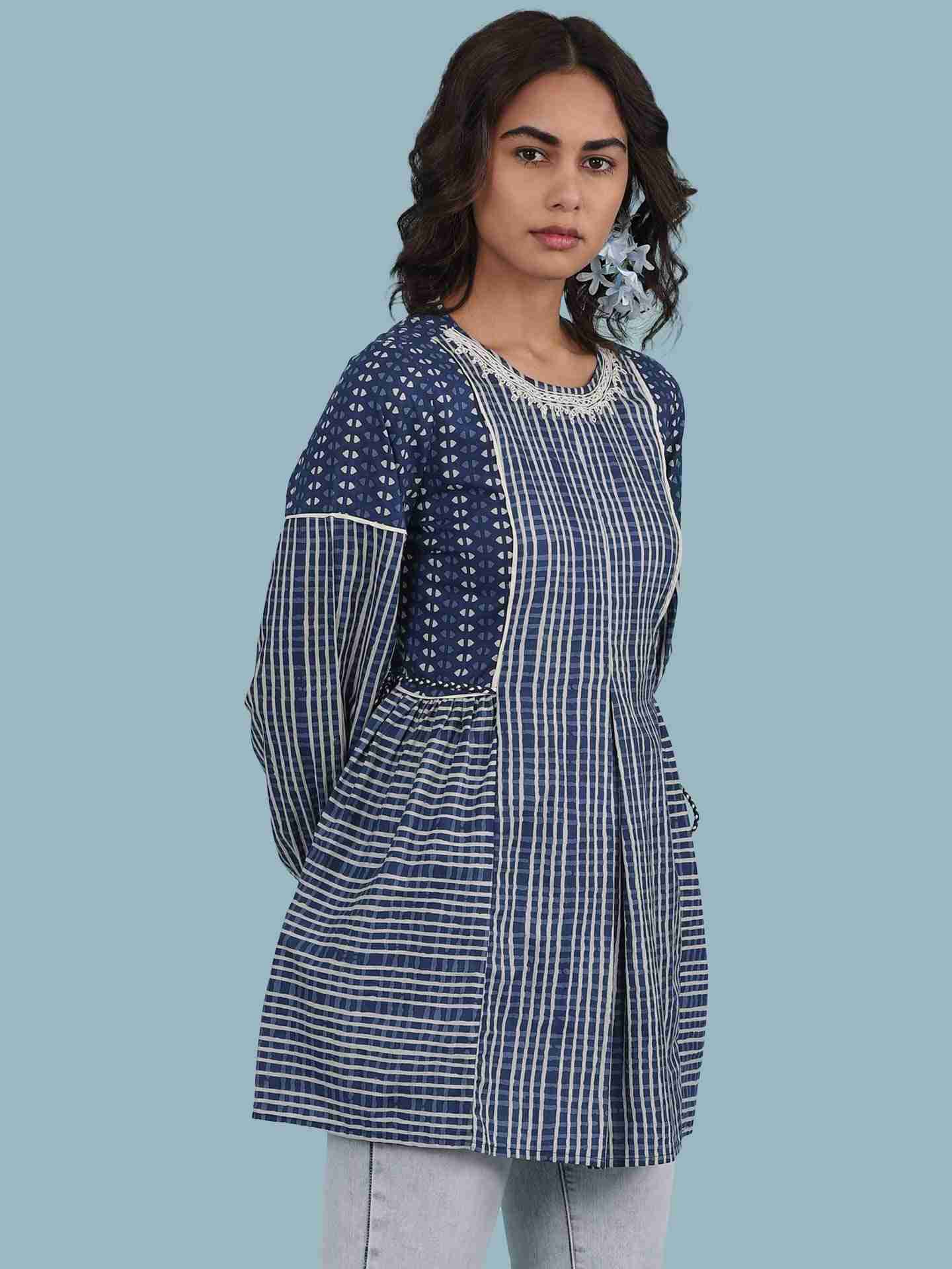 Blue Rigel Kurti