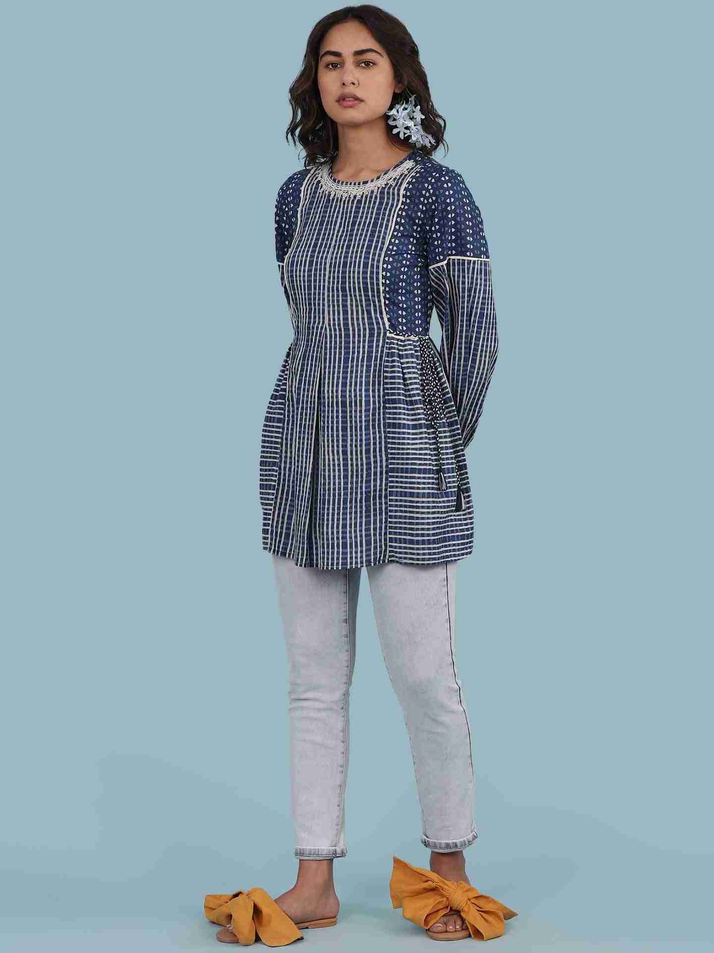 Blue Rigel Kurti