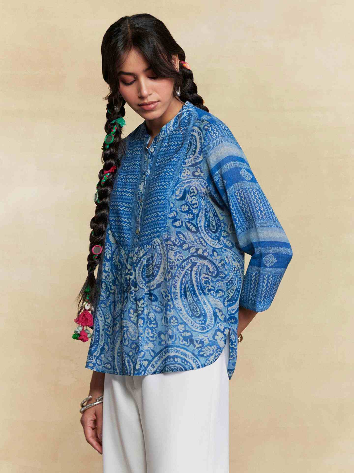 Blue Pashmina
 Kurti