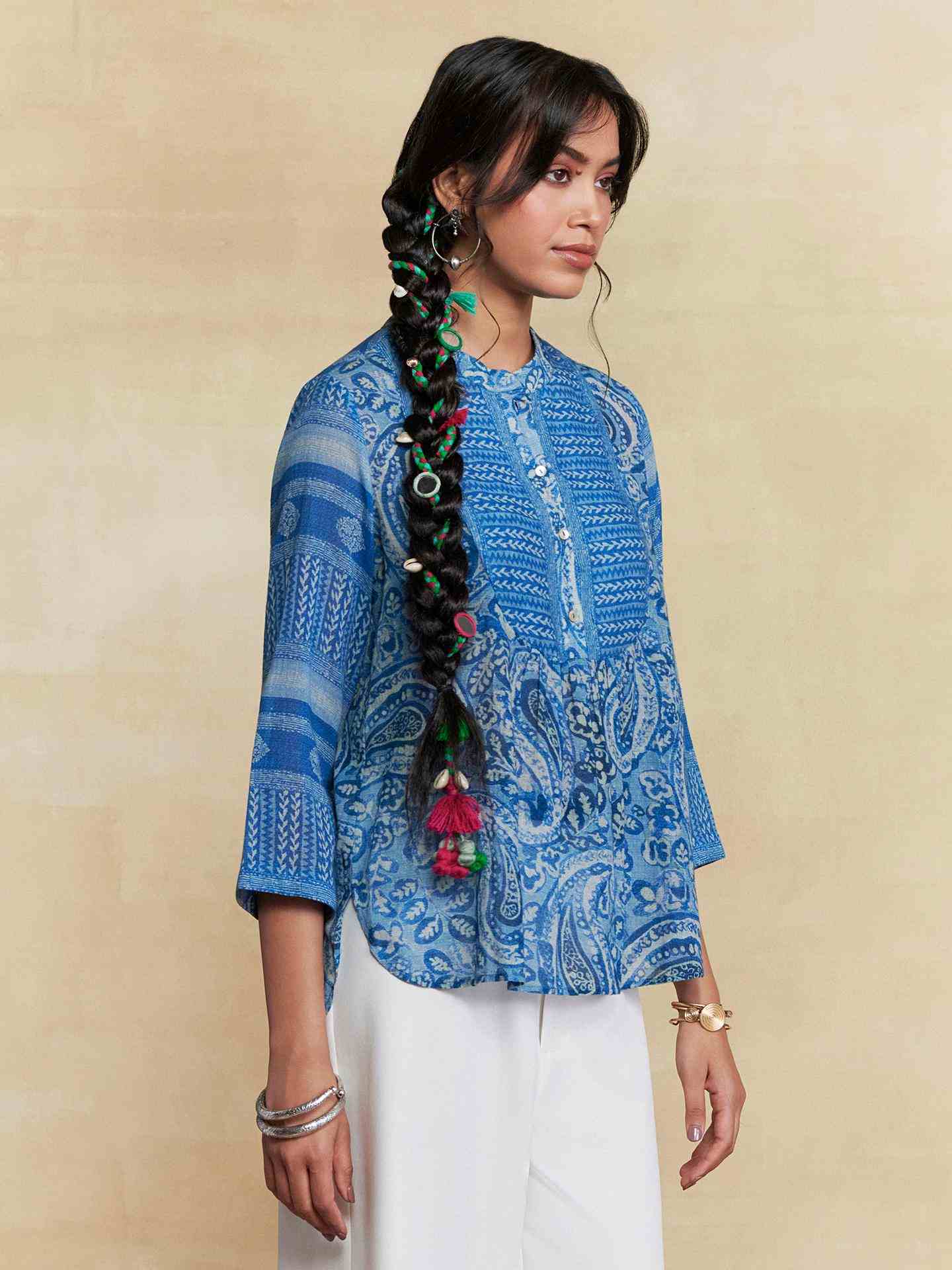 Blue Pashmina
 Kurti