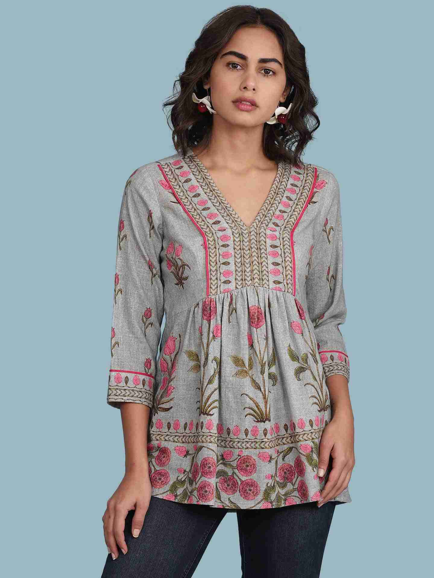Grey Osha Kurti