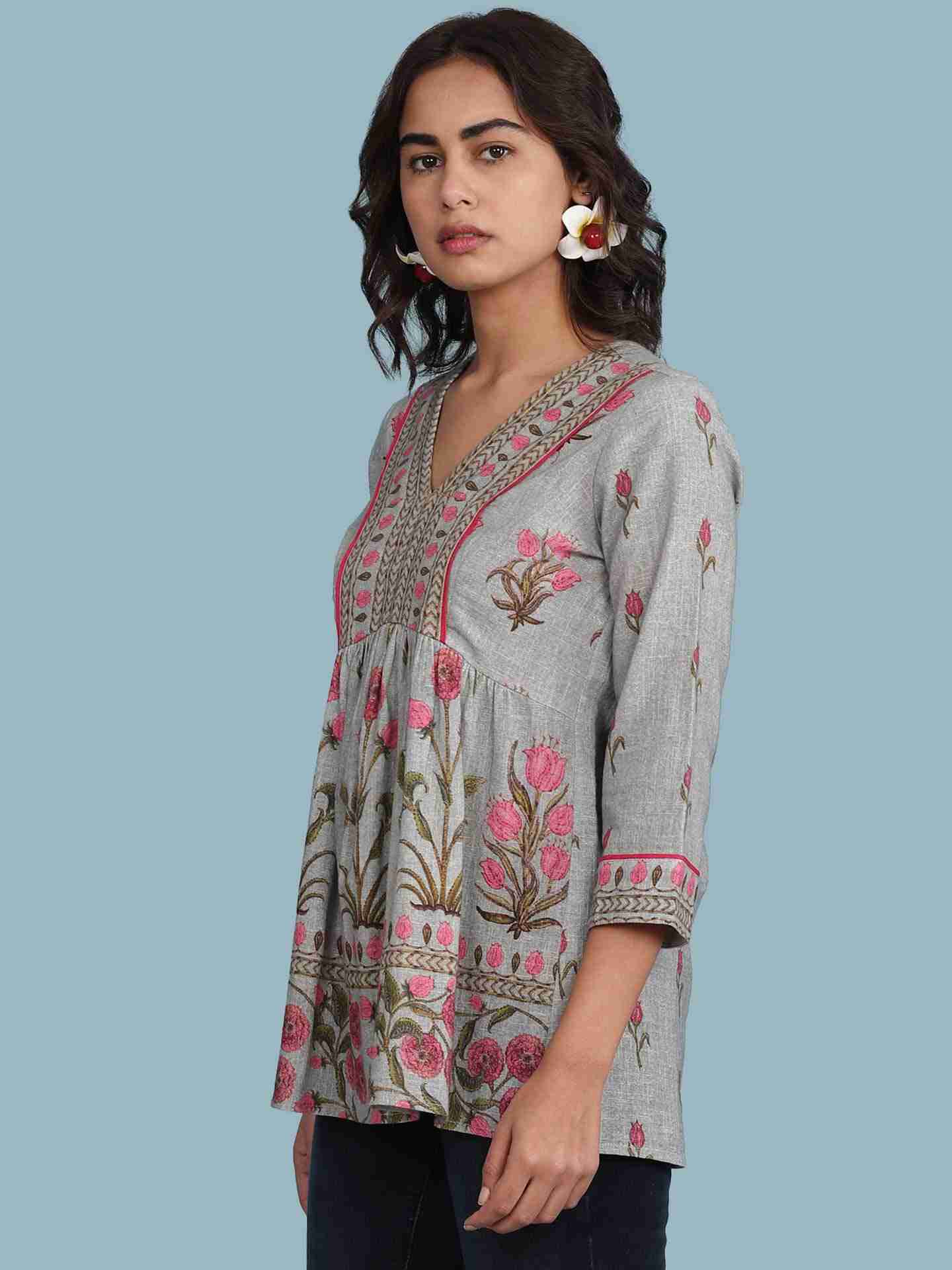 Grey Osha Kurti