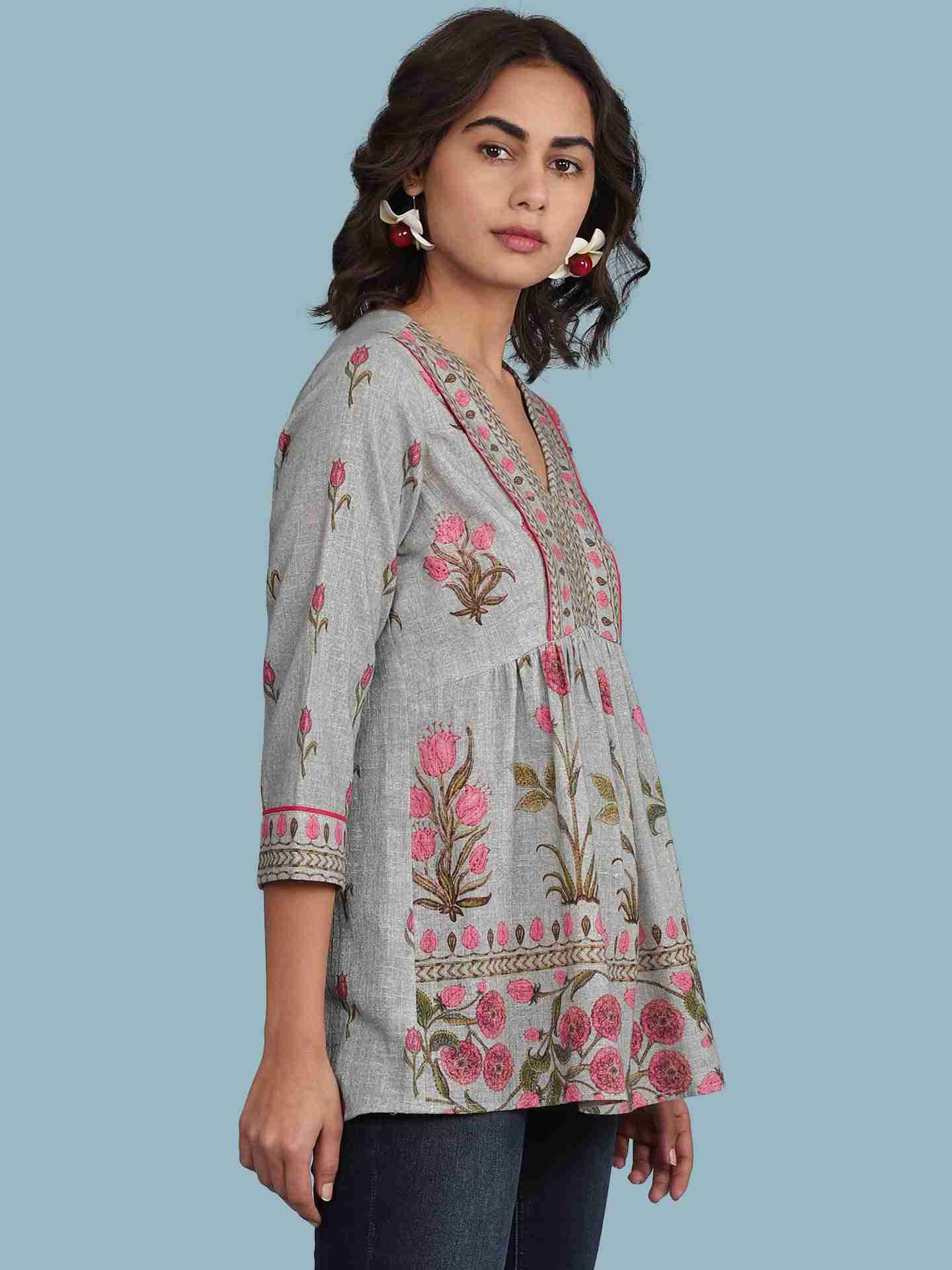 Grey Osha Kurti