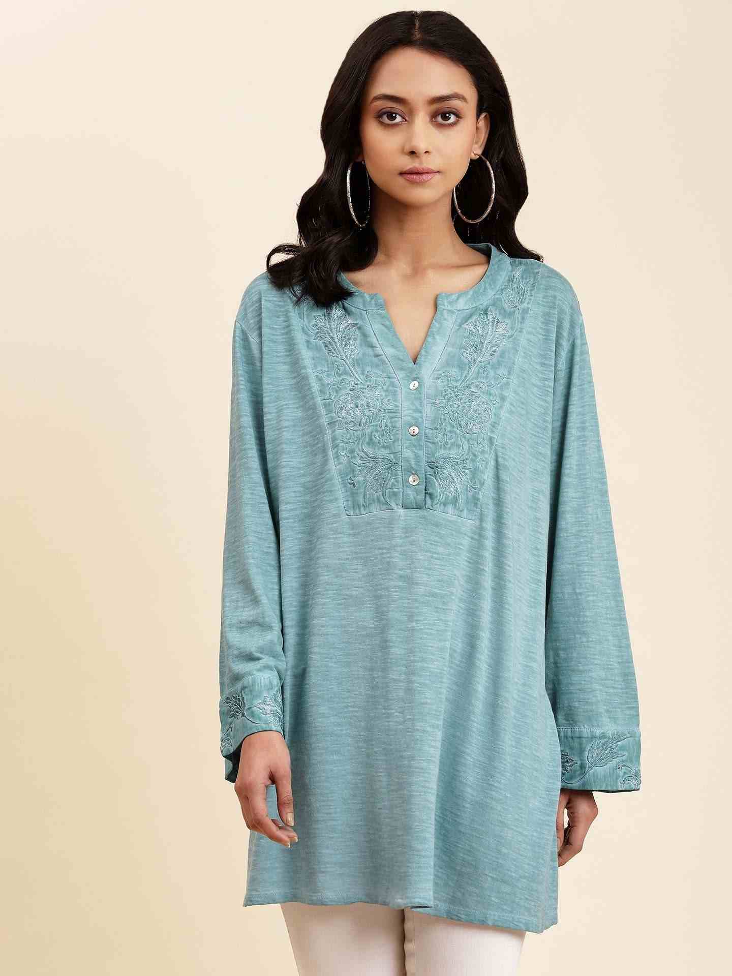 Teal Grishma Kurti