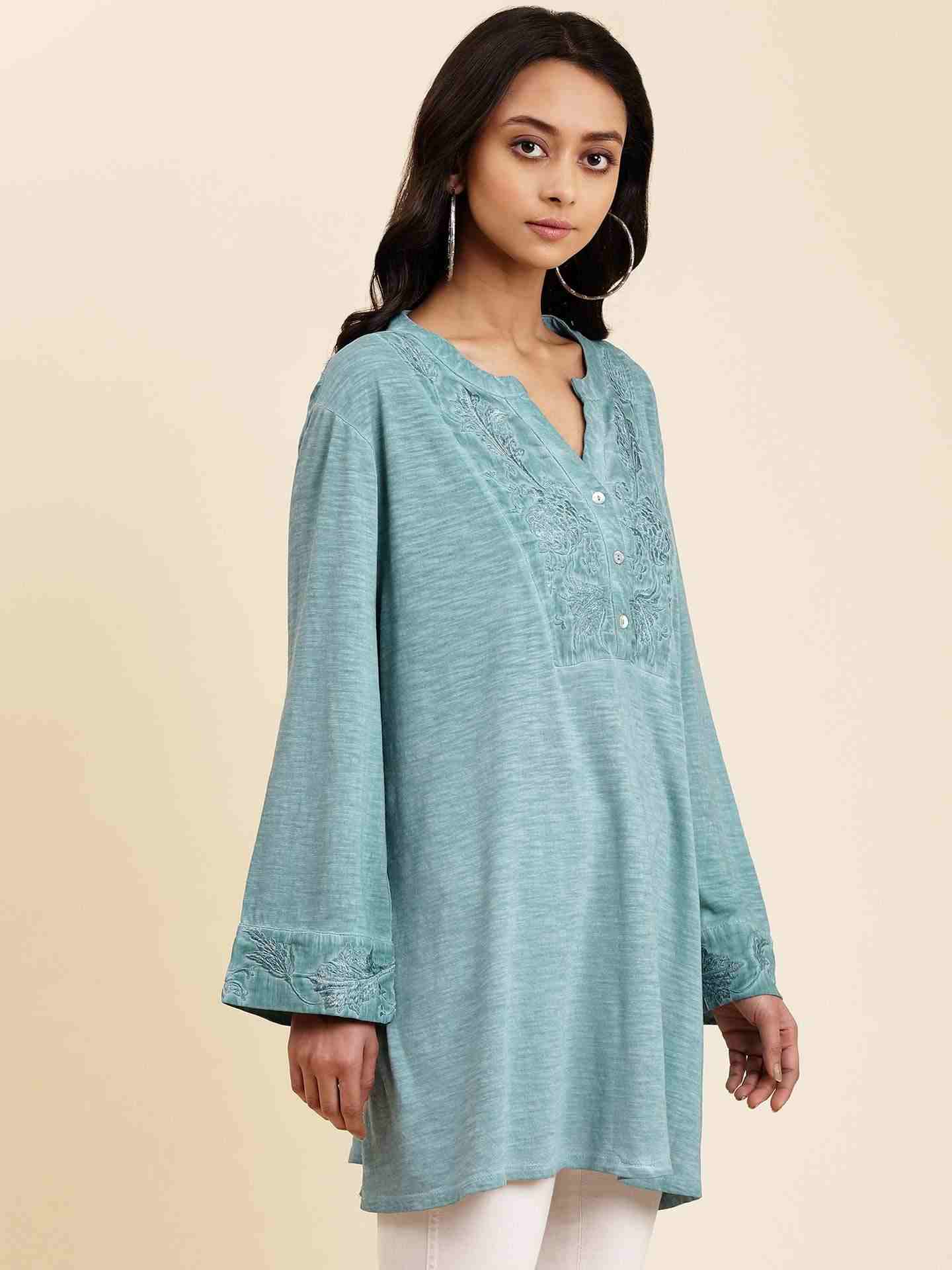 Teal Grishma Kurti