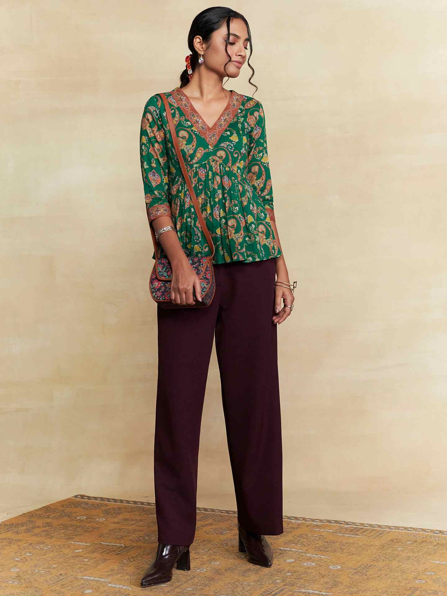 Green Dandelion Kurti
