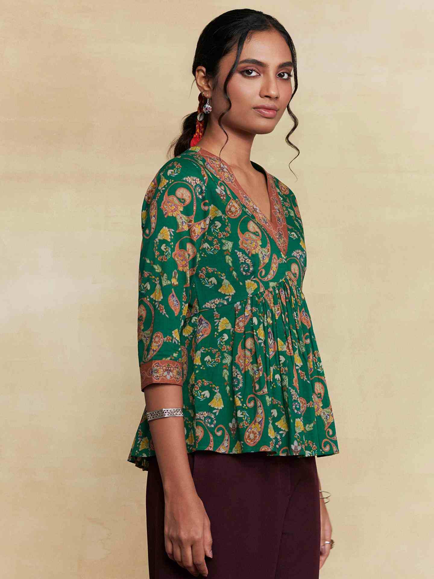 Green Dandelion Kurti
