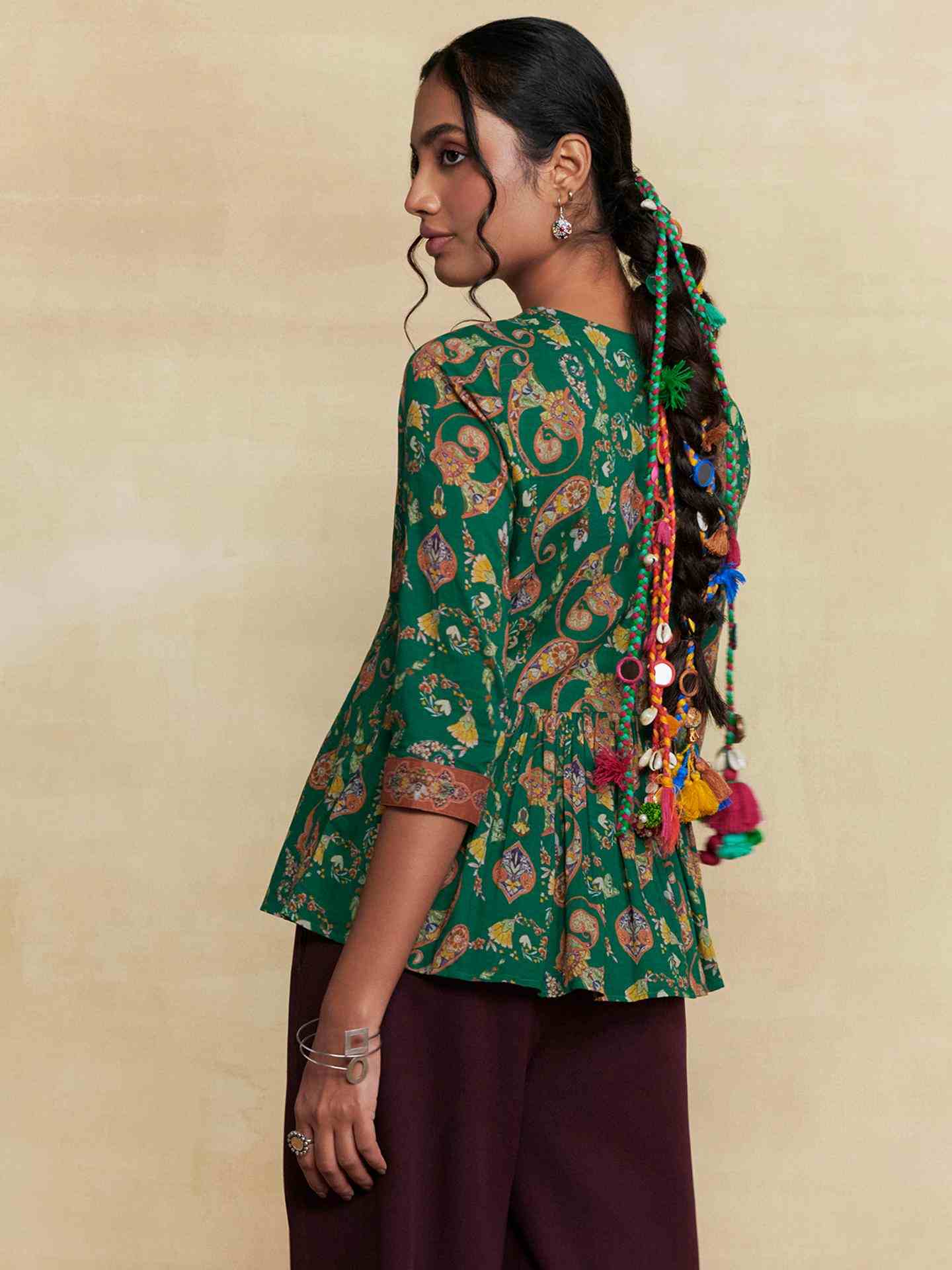 Green Dandelion Kurti