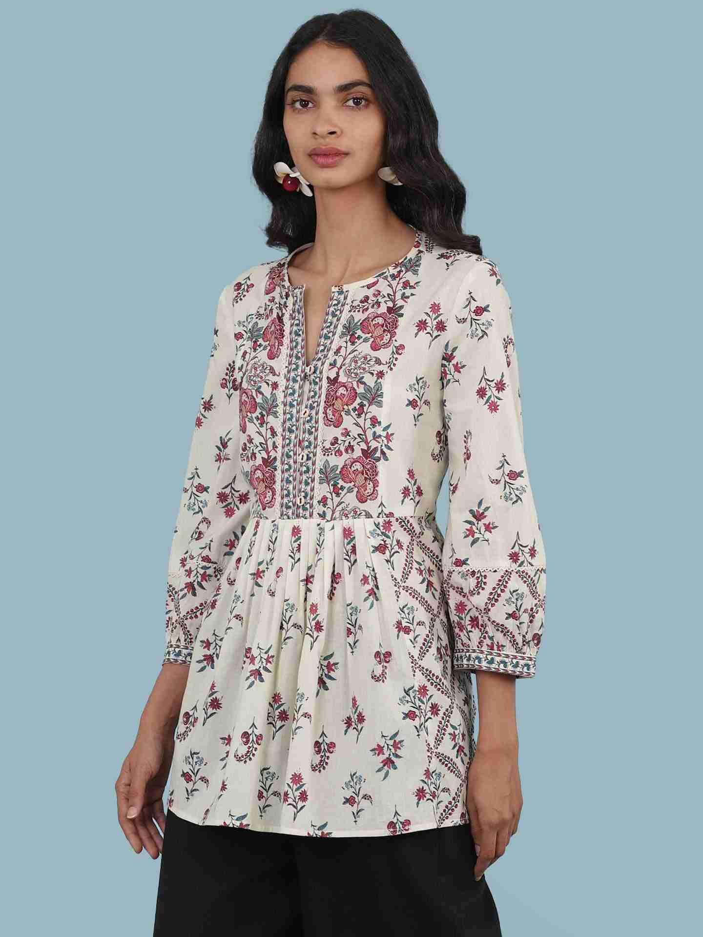 Ecru Amoli Kurti