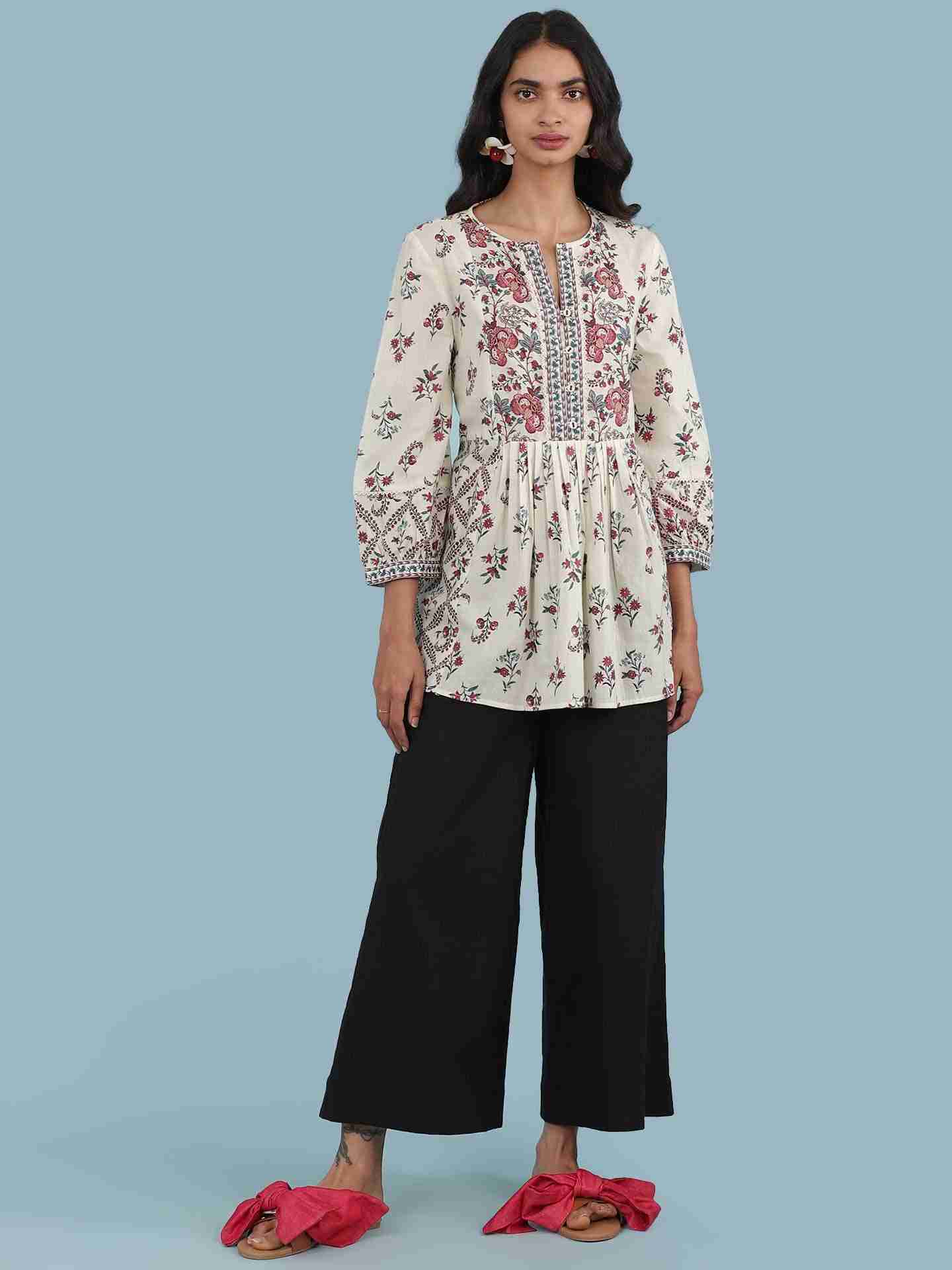 Ecru Amoli Kurti