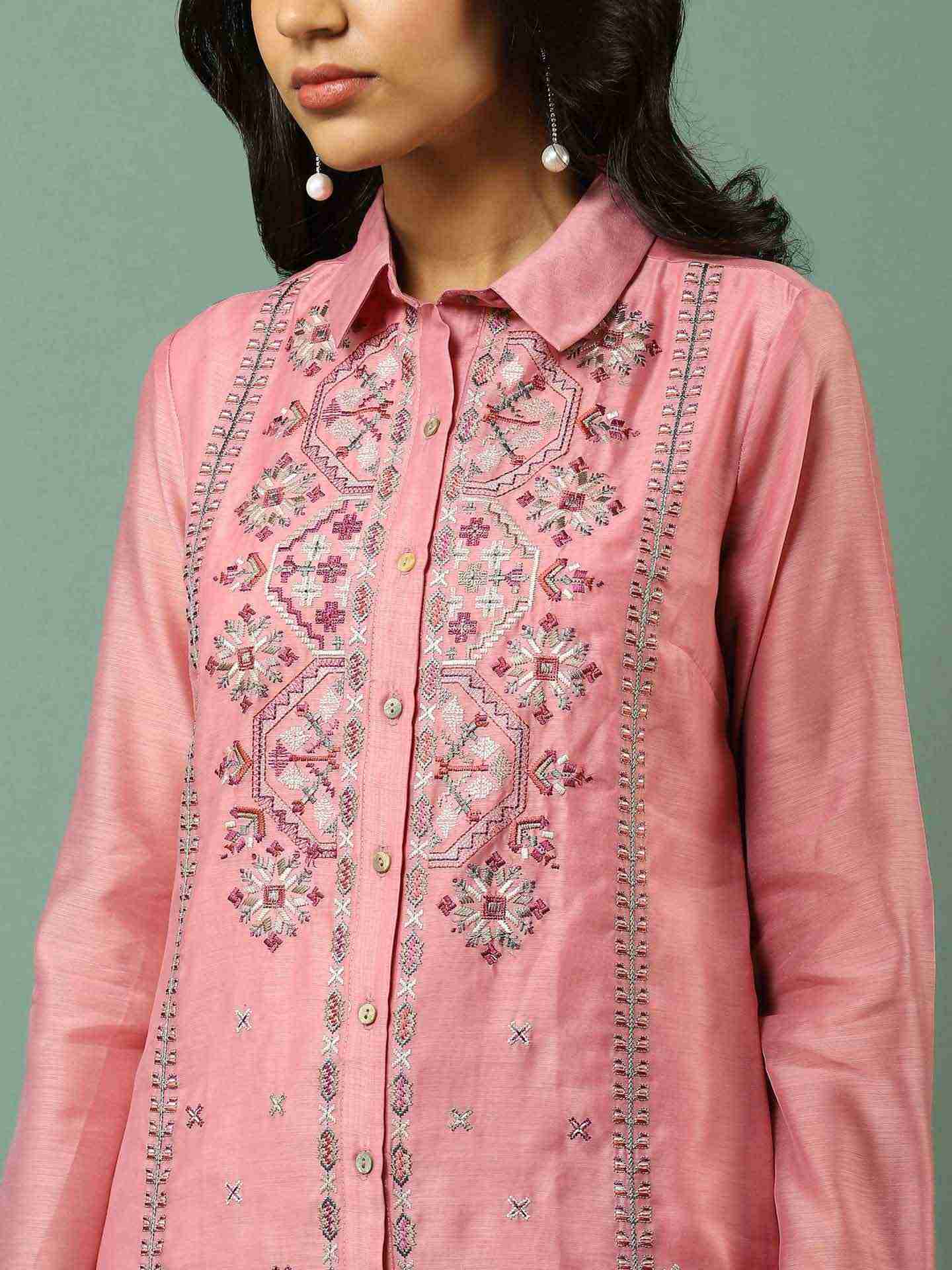 Dusky Pink Adina Kurta