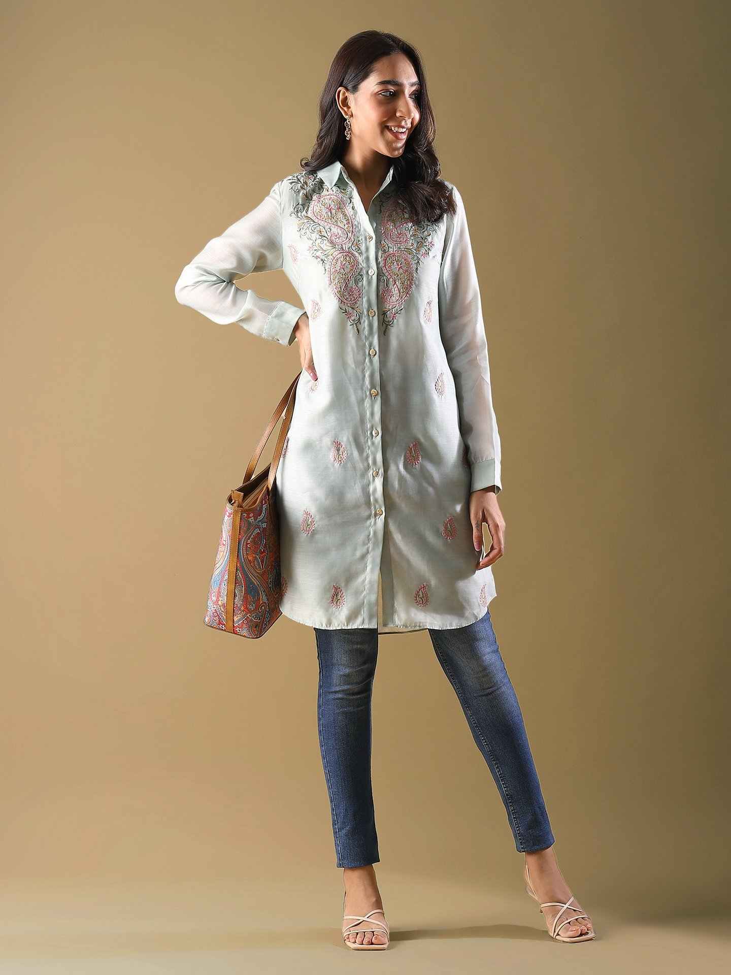 Green Noor Kurta