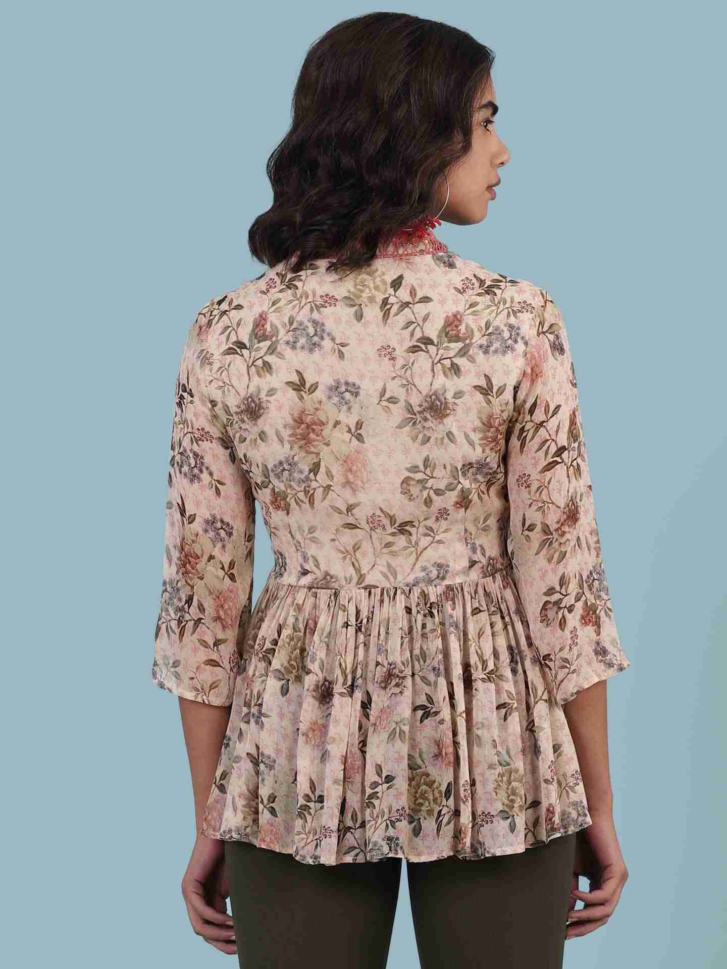 Pink Kasa Tiered Top